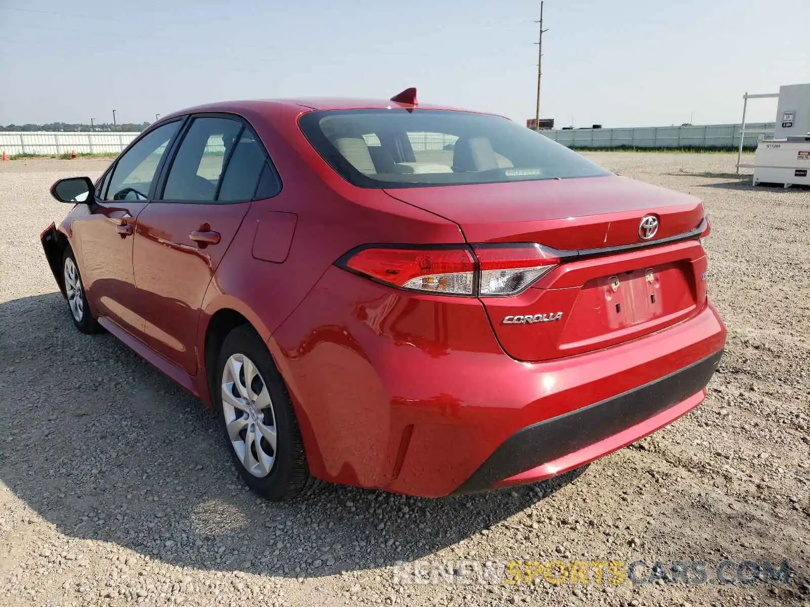 3 Photograph of a damaged car JTDEPRAE6LJ095873 TOYOTA COROLLA 2020