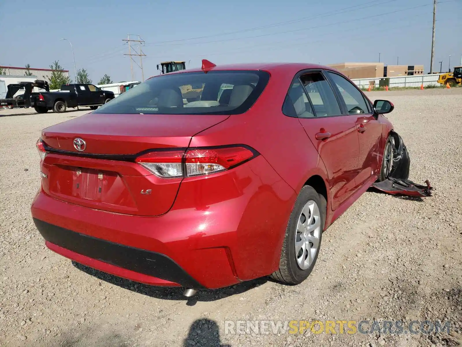 4 Photograph of a damaged car JTDEPRAE6LJ095873 TOYOTA COROLLA 2020