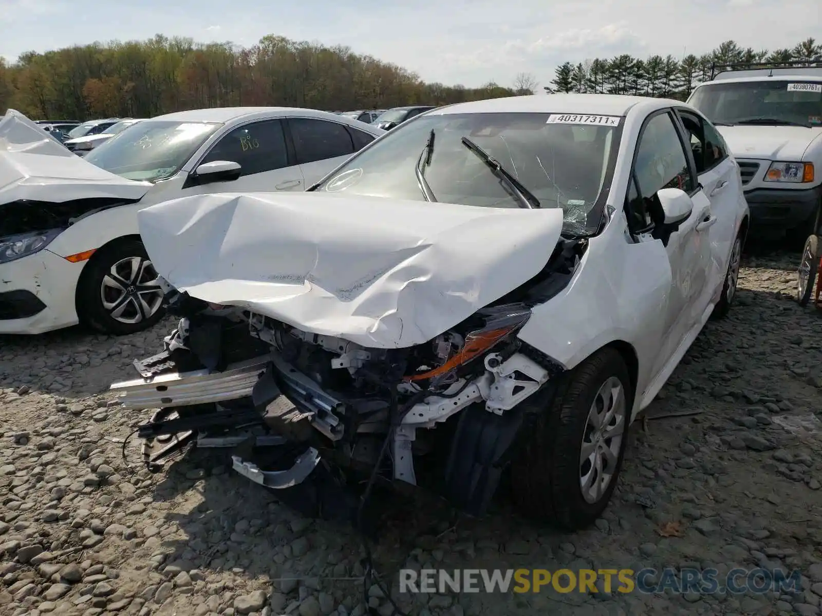 2 Photograph of a damaged car JTDEPRAE6LJ095968 TOYOTA COROLLA 2020