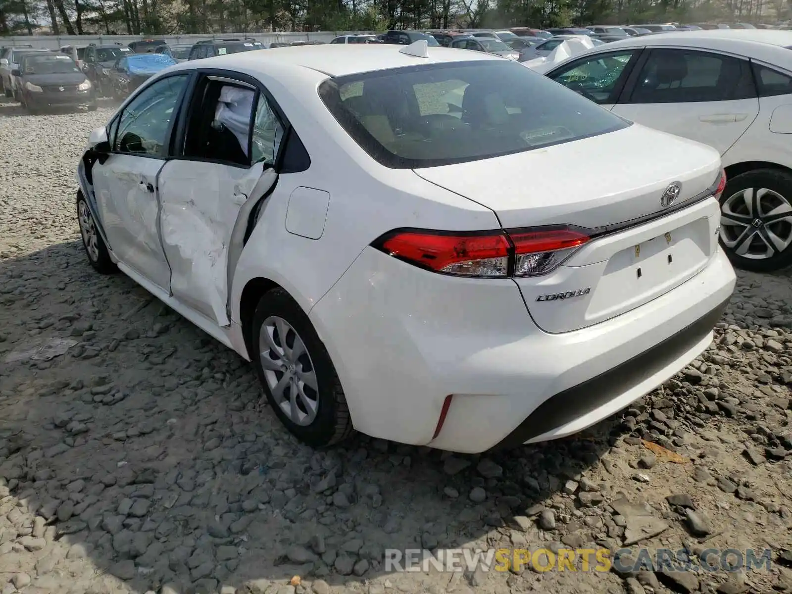 3 Photograph of a damaged car JTDEPRAE6LJ095968 TOYOTA COROLLA 2020