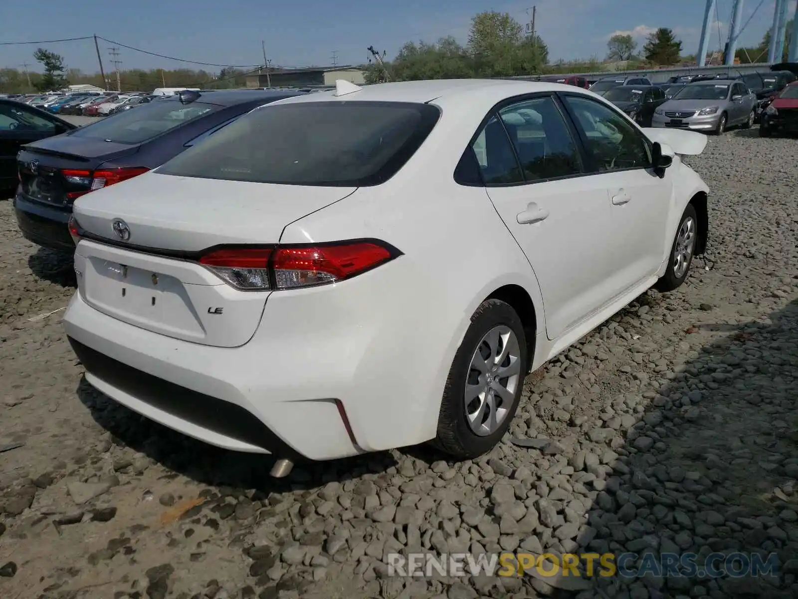 4 Photograph of a damaged car JTDEPRAE6LJ095968 TOYOTA COROLLA 2020