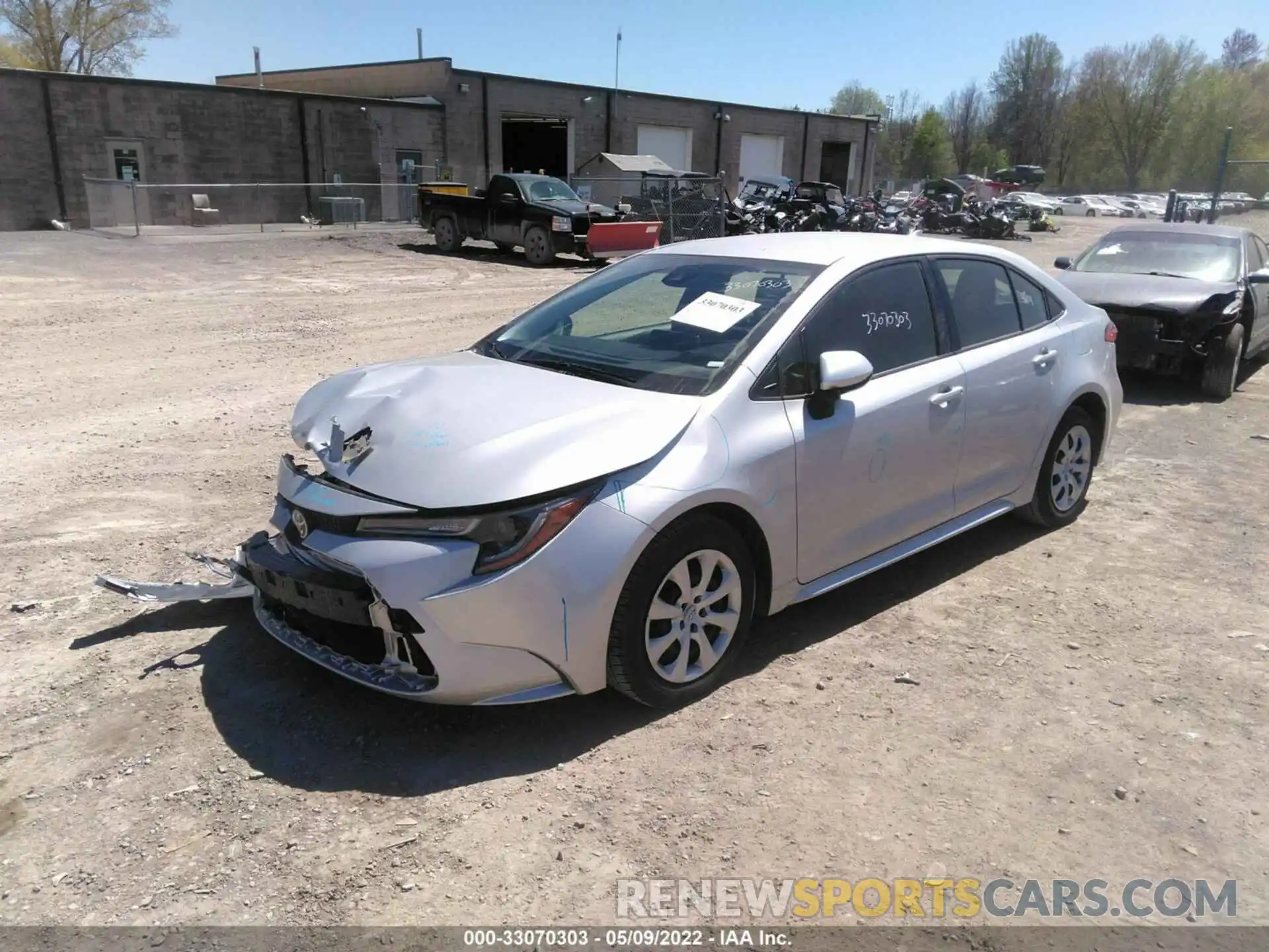 2 Photograph of a damaged car JTDEPRAE6LJ096067 TOYOTA COROLLA 2020