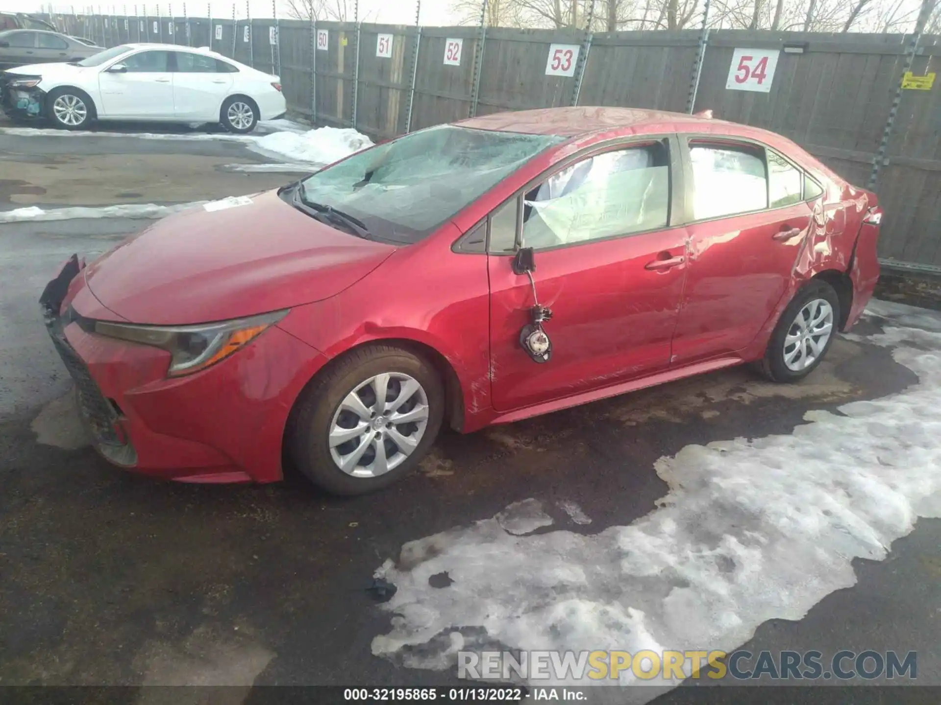 2 Photograph of a damaged car JTDEPRAE6LJ096280 TOYOTA COROLLA 2020