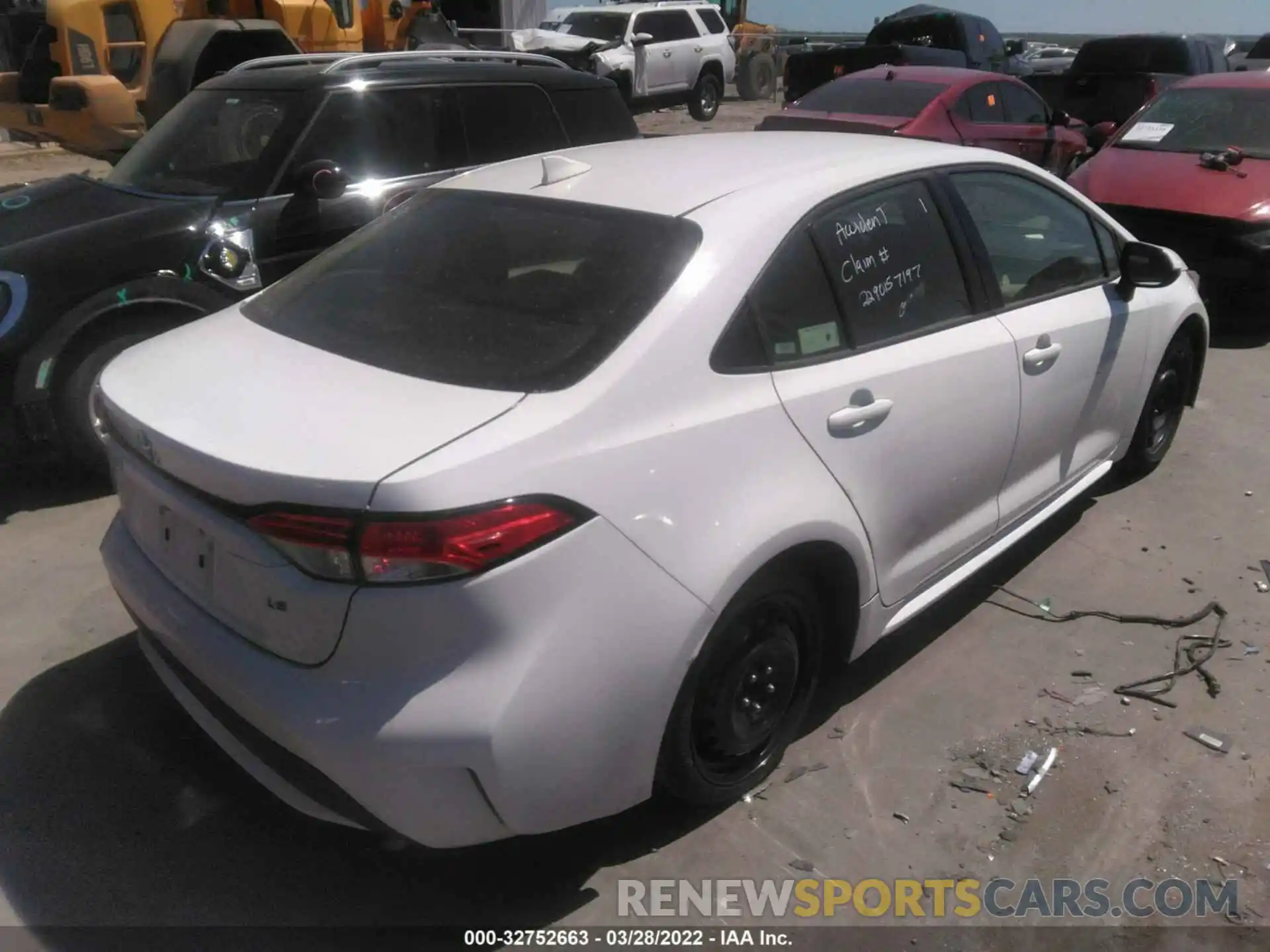 4 Photograph of a damaged car JTDEPRAE6LJ096344 TOYOTA COROLLA 2020