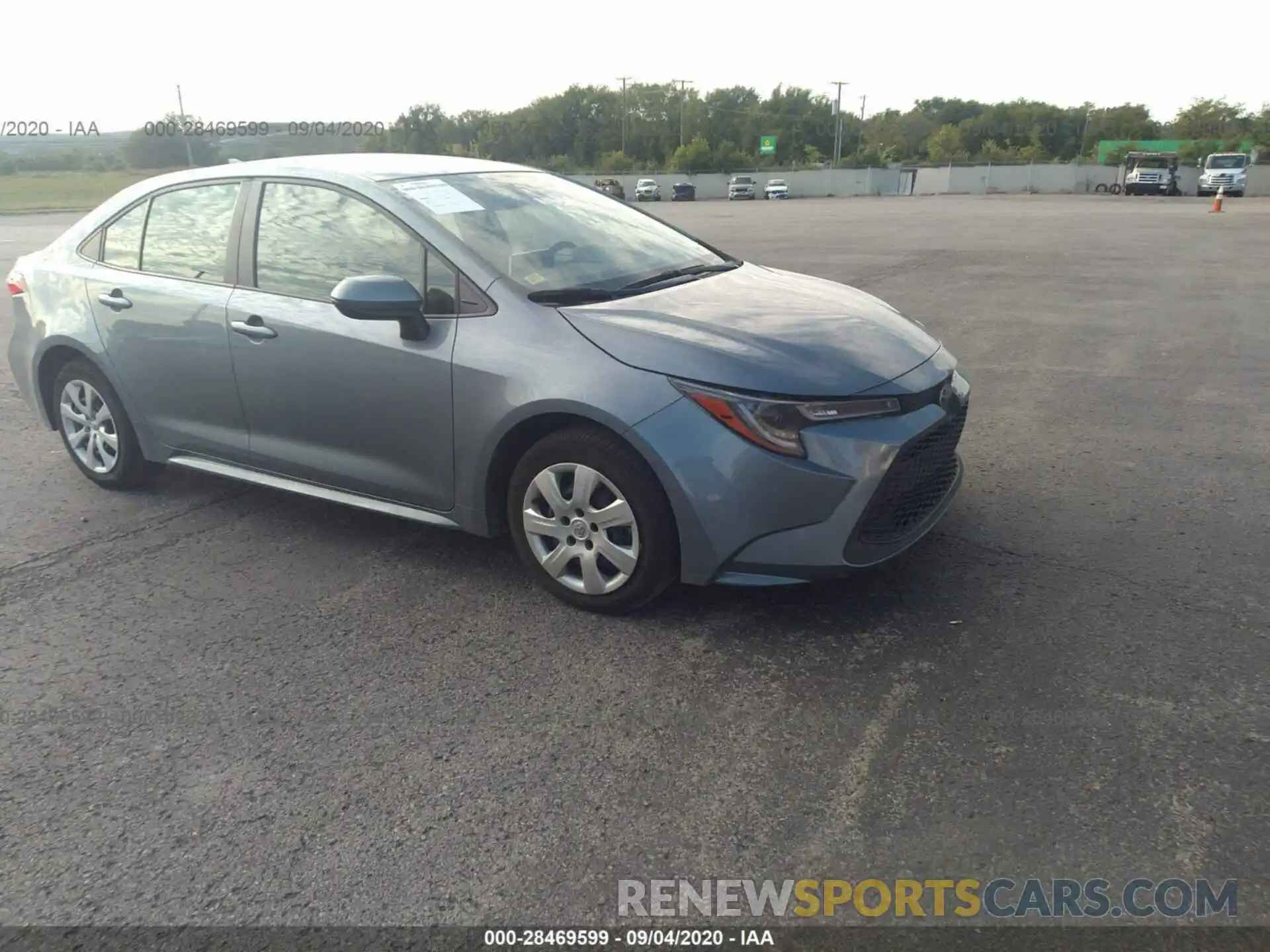 1 Photograph of a damaged car JTDEPRAE6LJ096506 TOYOTA COROLLA 2020