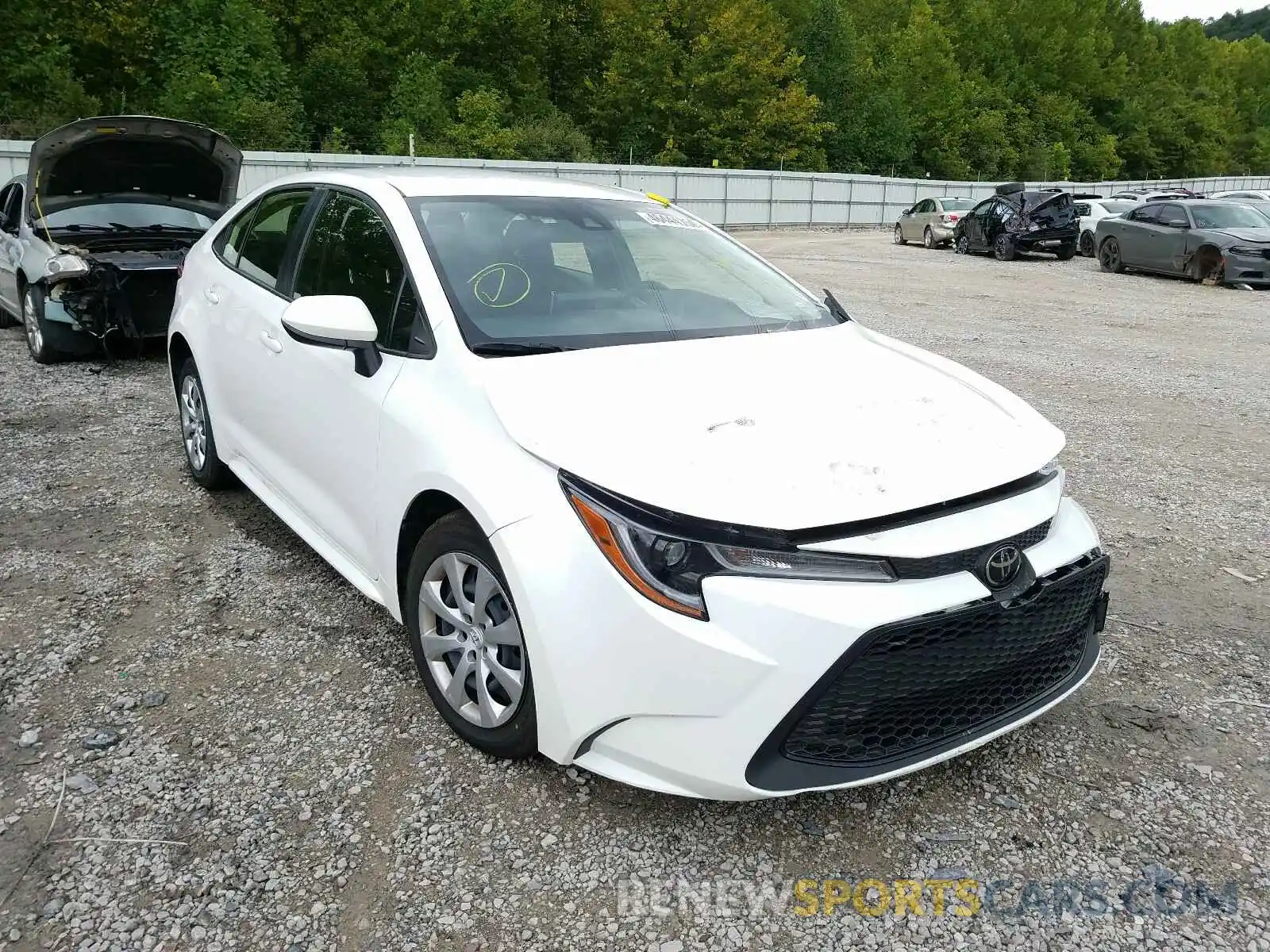 1 Photograph of a damaged car JTDEPRAE6LJ096585 TOYOTA COROLLA 2020