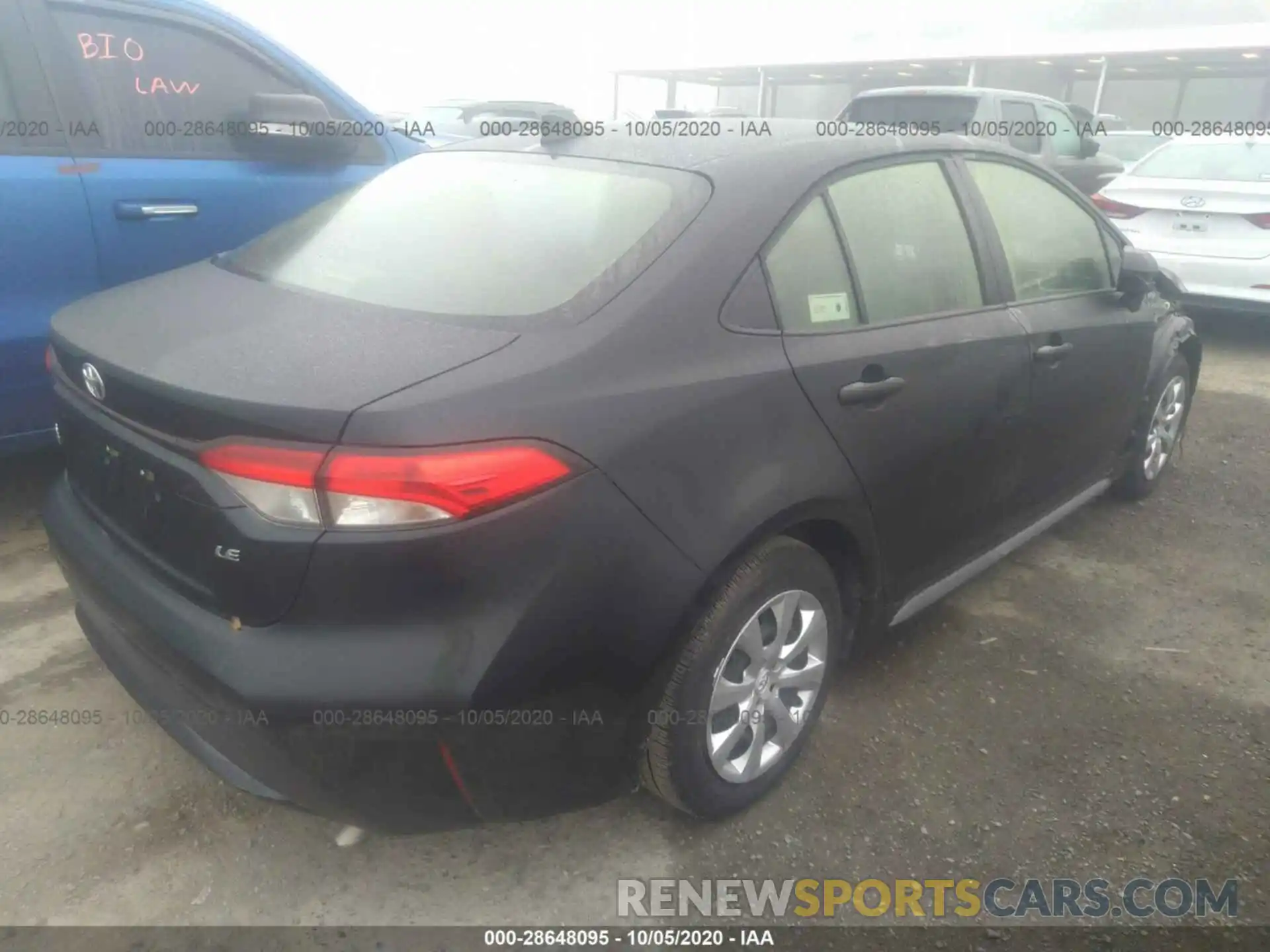 4 Photograph of a damaged car JTDEPRAE6LJ096697 TOYOTA COROLLA 2020