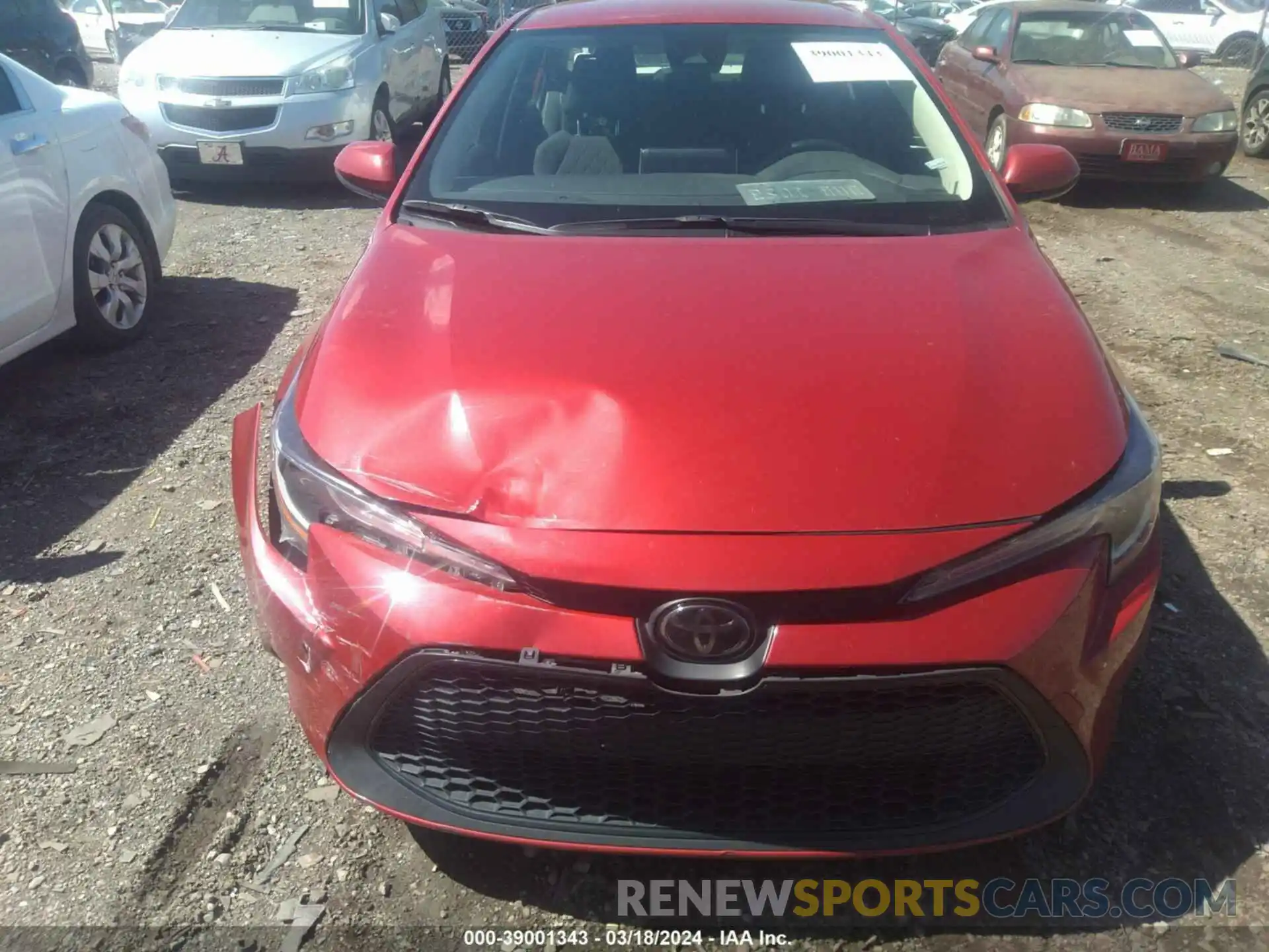 12 Photograph of a damaged car JTDEPRAE6LJ097638 TOYOTA COROLLA 2020