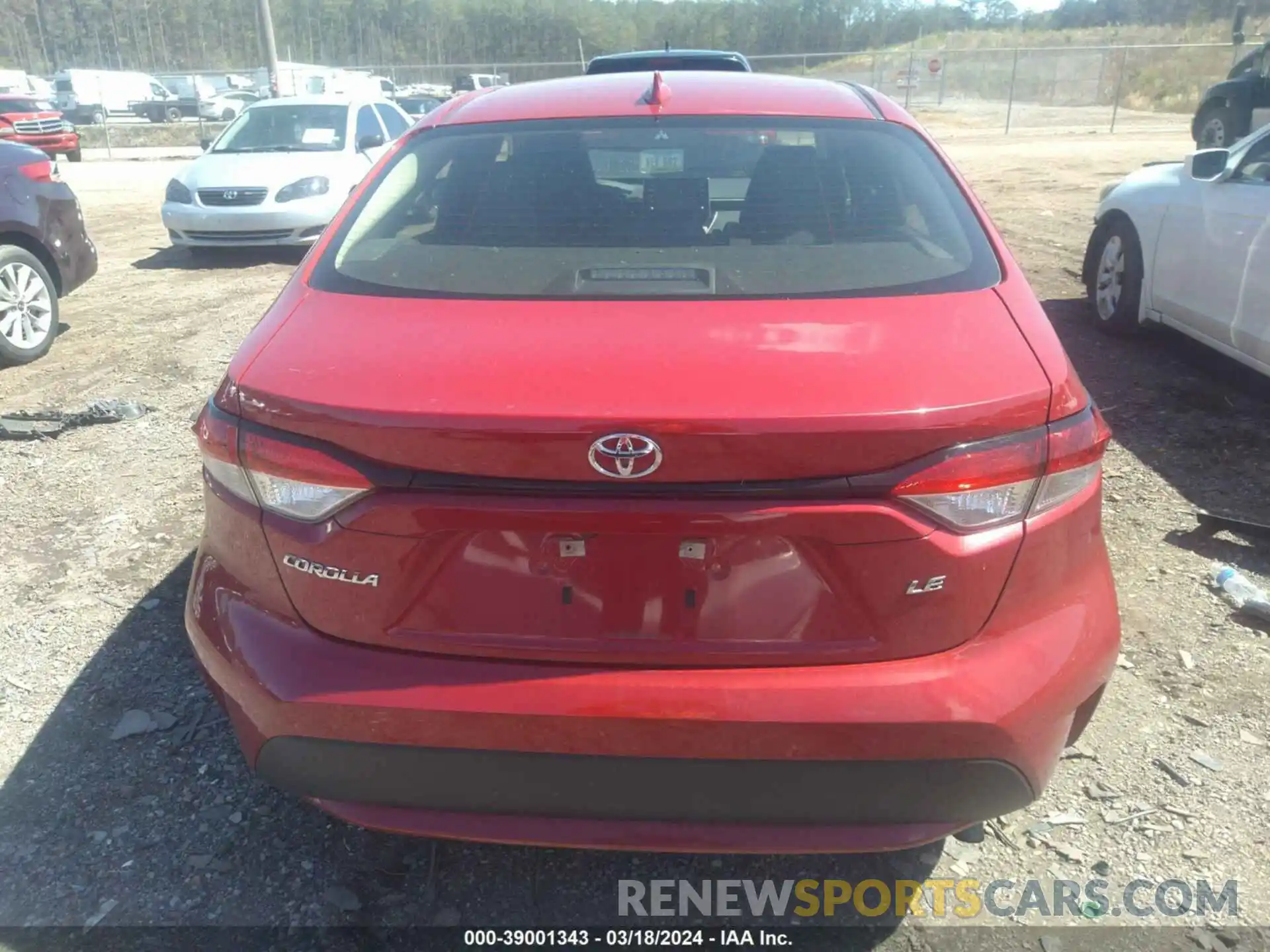 16 Photograph of a damaged car JTDEPRAE6LJ097638 TOYOTA COROLLA 2020