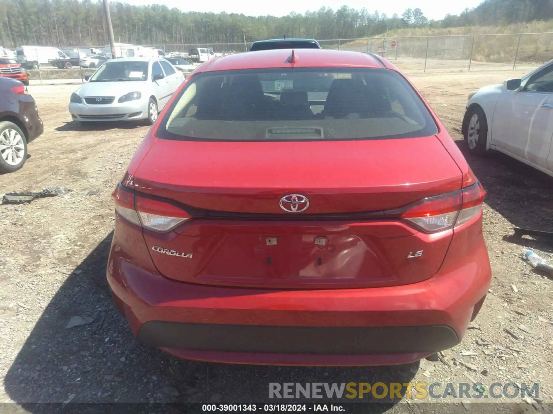 20 Photograph of a damaged car JTDEPRAE6LJ097638 TOYOTA COROLLA 2020