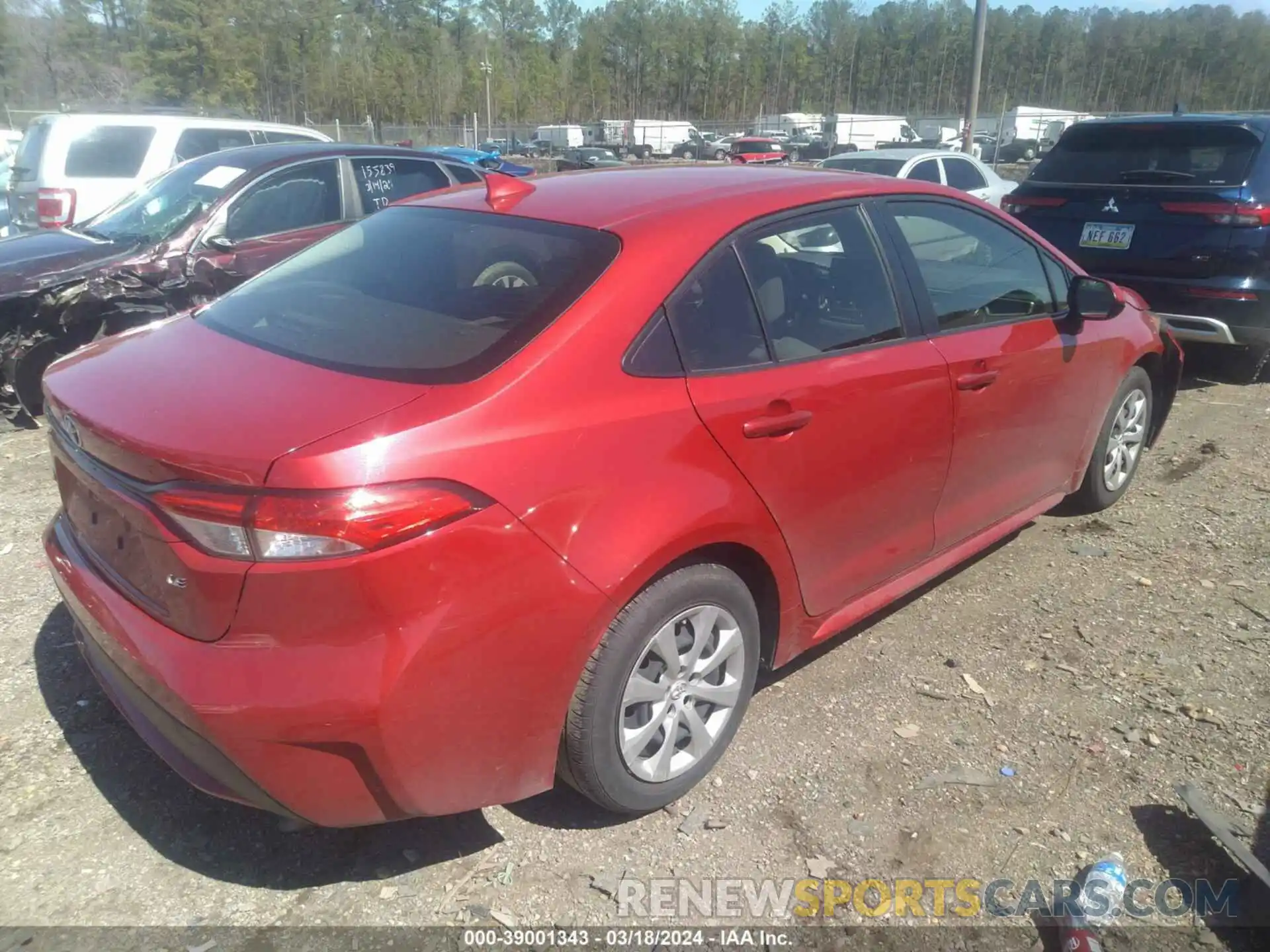 4 Photograph of a damaged car JTDEPRAE6LJ097638 TOYOTA COROLLA 2020