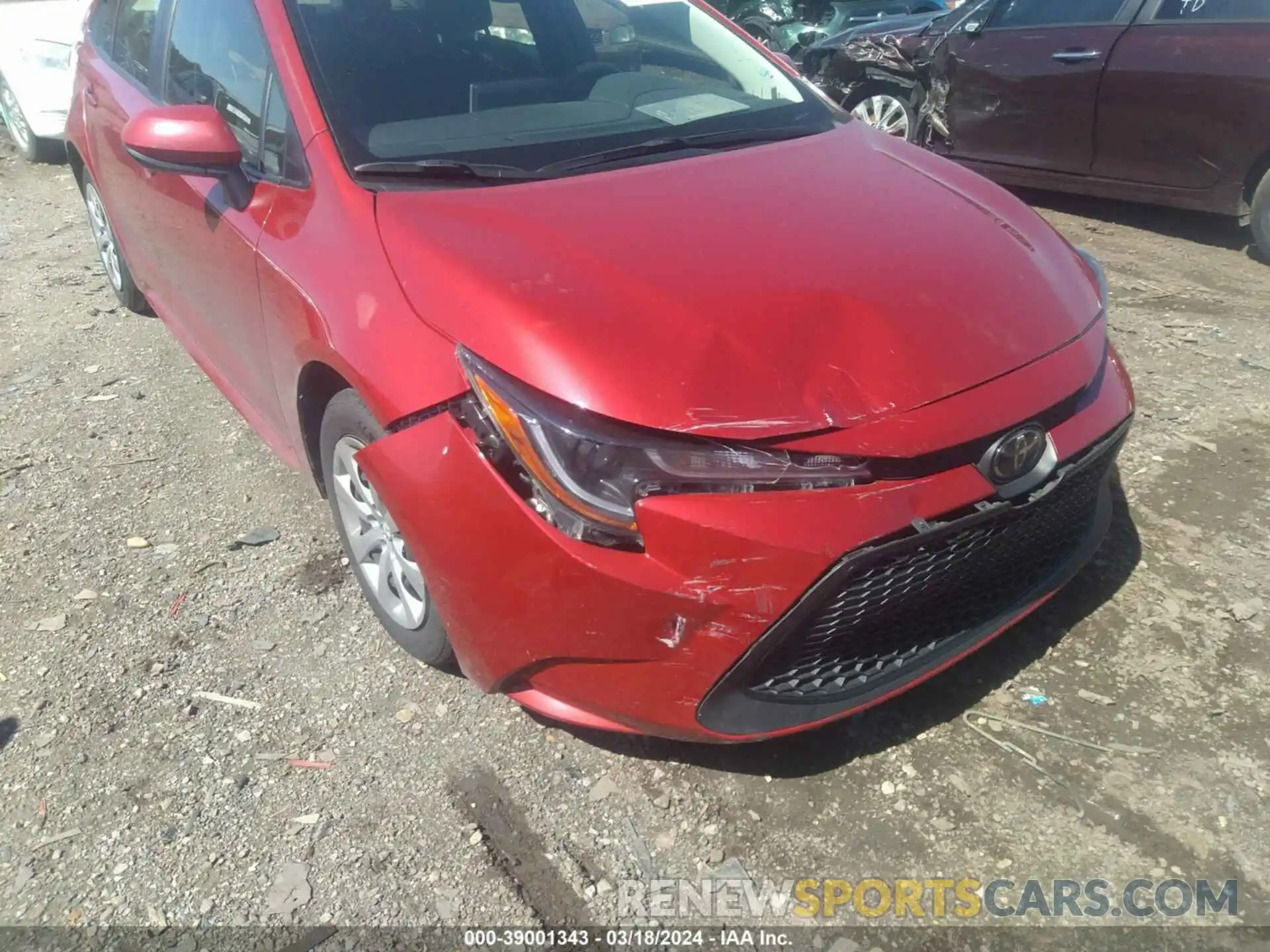 6 Photograph of a damaged car JTDEPRAE6LJ097638 TOYOTA COROLLA 2020