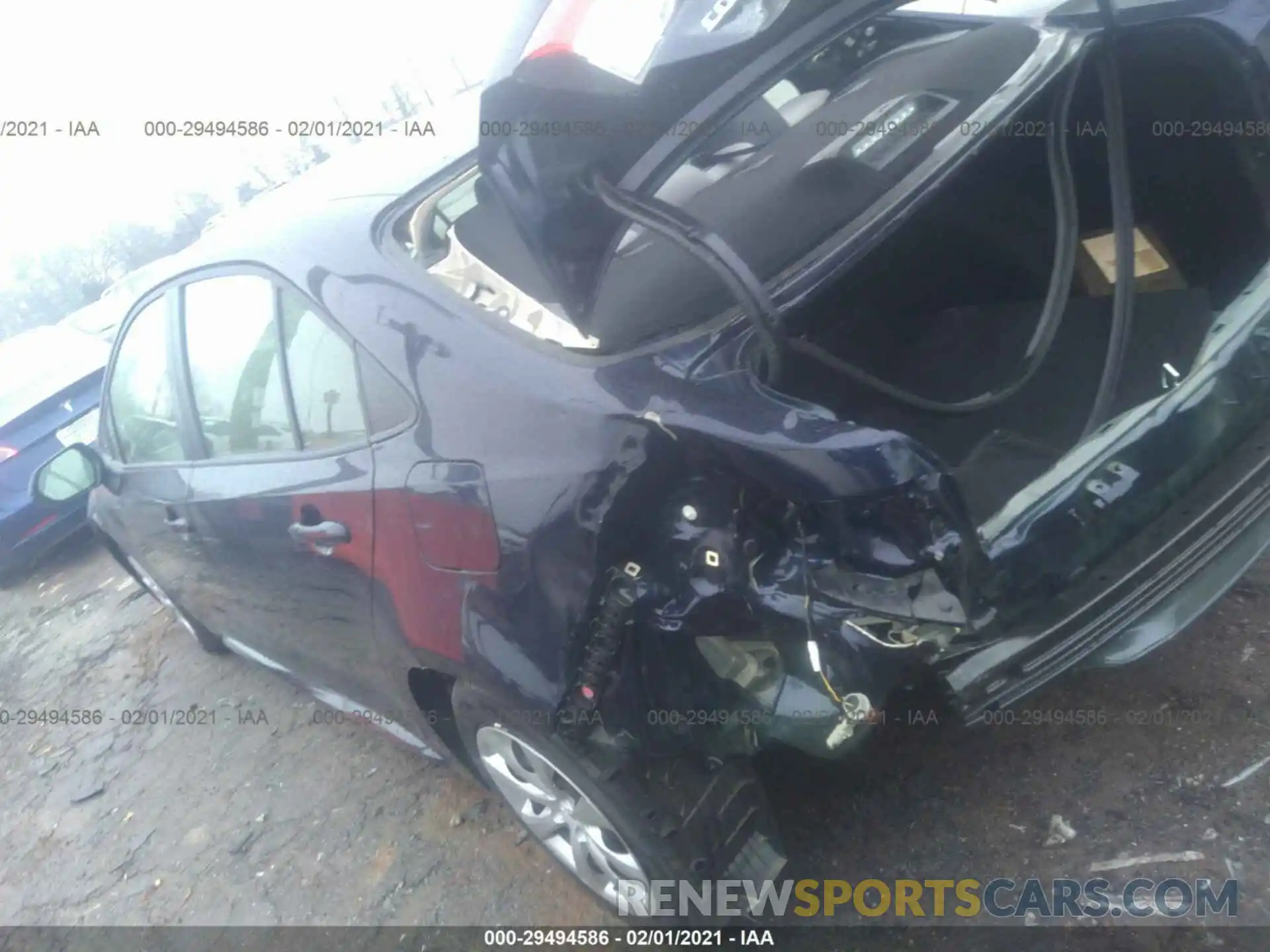 3 Фотография поврежденного автомобиля JTDEPRAE6LJ097669 TOYOTA COROLLA 2020