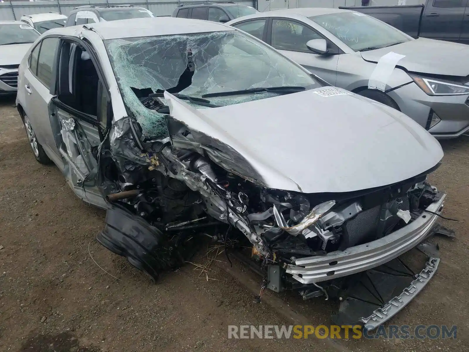 1 Фотография поврежденного автомобиля JTDEPRAE6LJ097686 TOYOTA COROLLA 2020