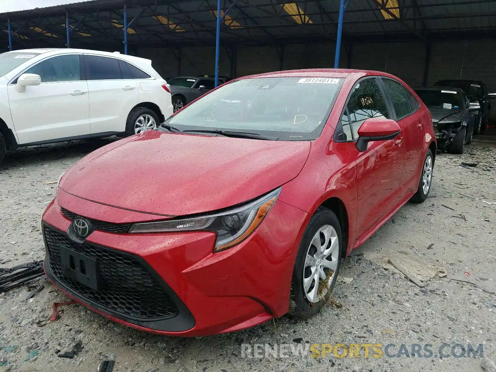 2 Photograph of a damaged car JTDEPRAE6LJ098031 TOYOTA COROLLA 2020