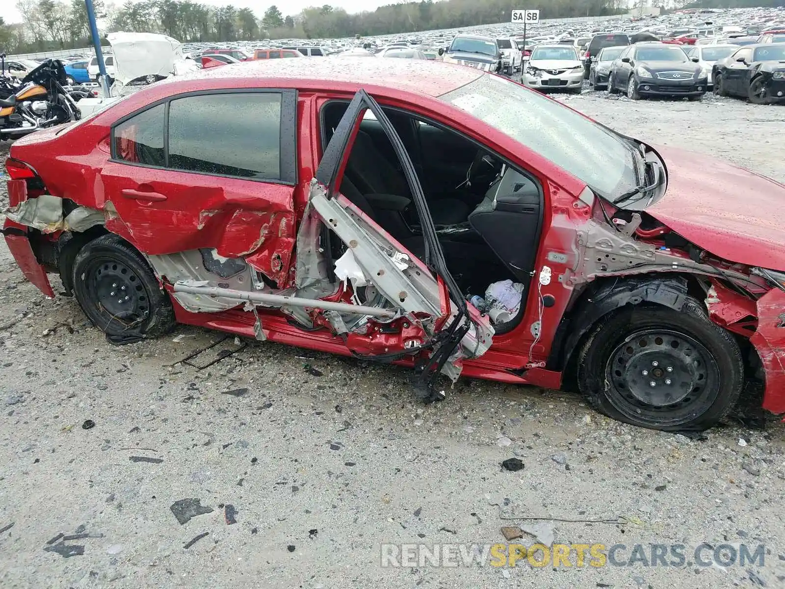 9 Photograph of a damaged car JTDEPRAE6LJ098031 TOYOTA COROLLA 2020