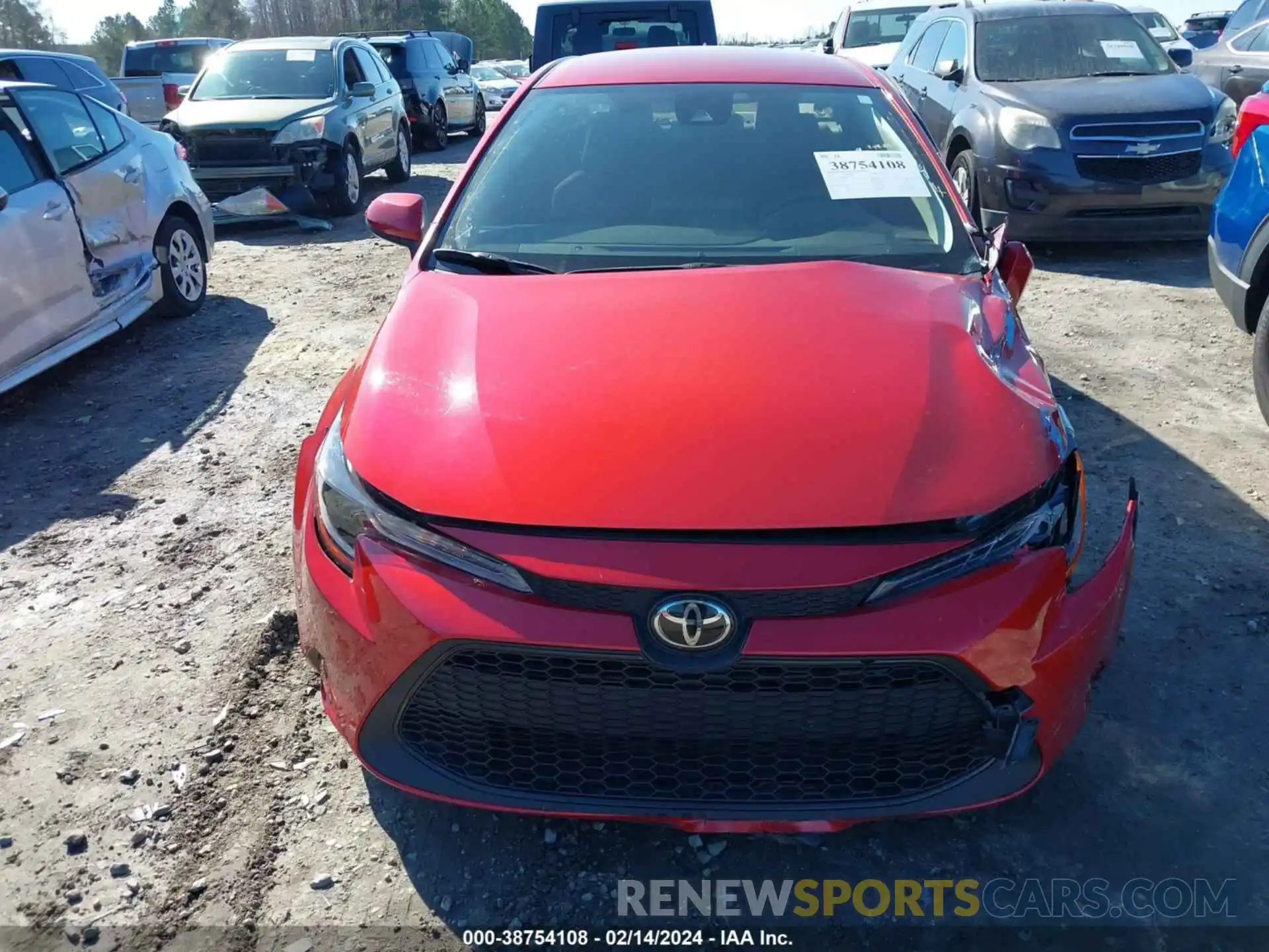 12 Photograph of a damaged car JTDEPRAE6LJ098191 TOYOTA COROLLA 2020