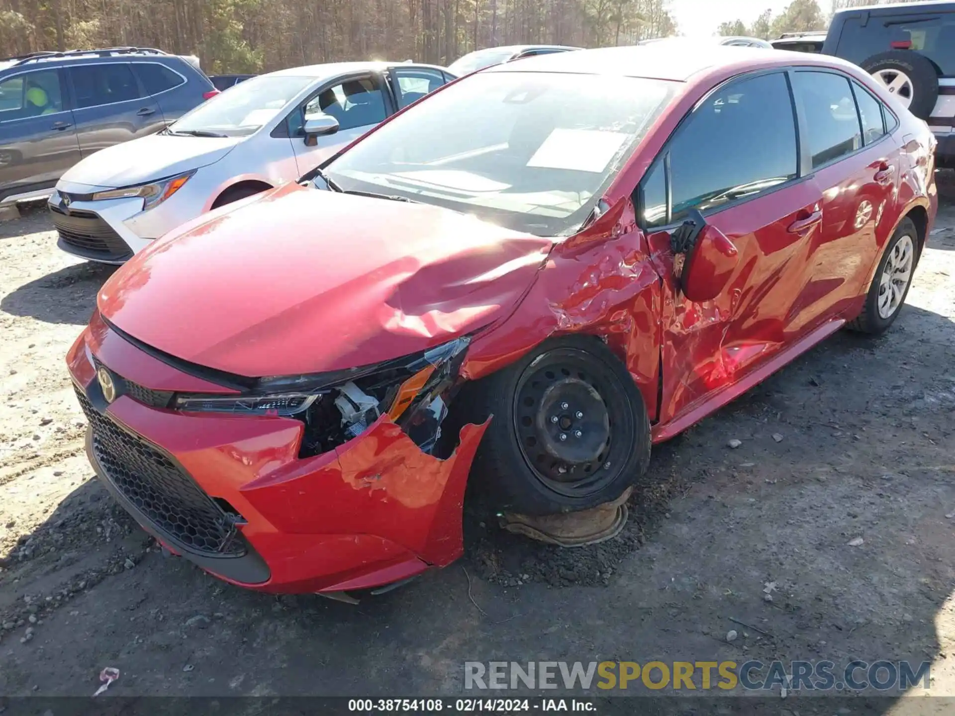 2 Photograph of a damaged car JTDEPRAE6LJ098191 TOYOTA COROLLA 2020