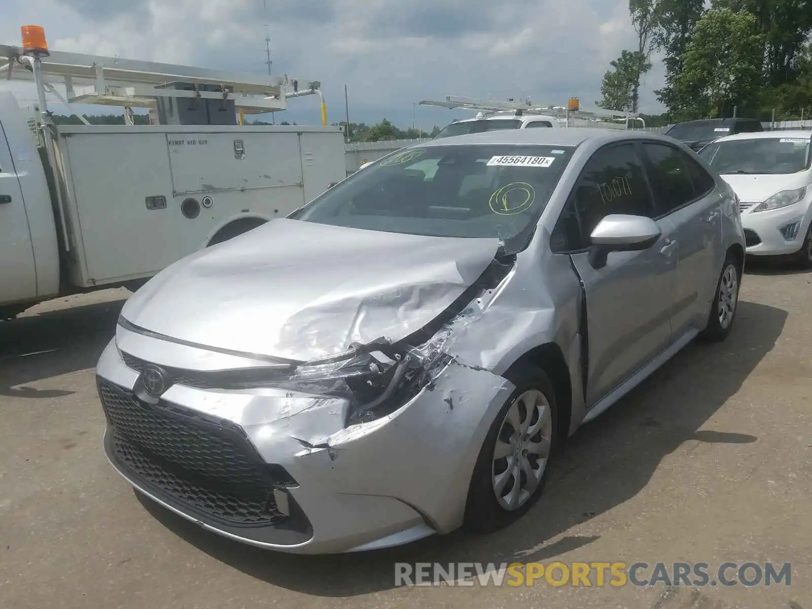 2 Photograph of a damaged car JTDEPRAE6LJ098773 TOYOTA COROLLA 2020