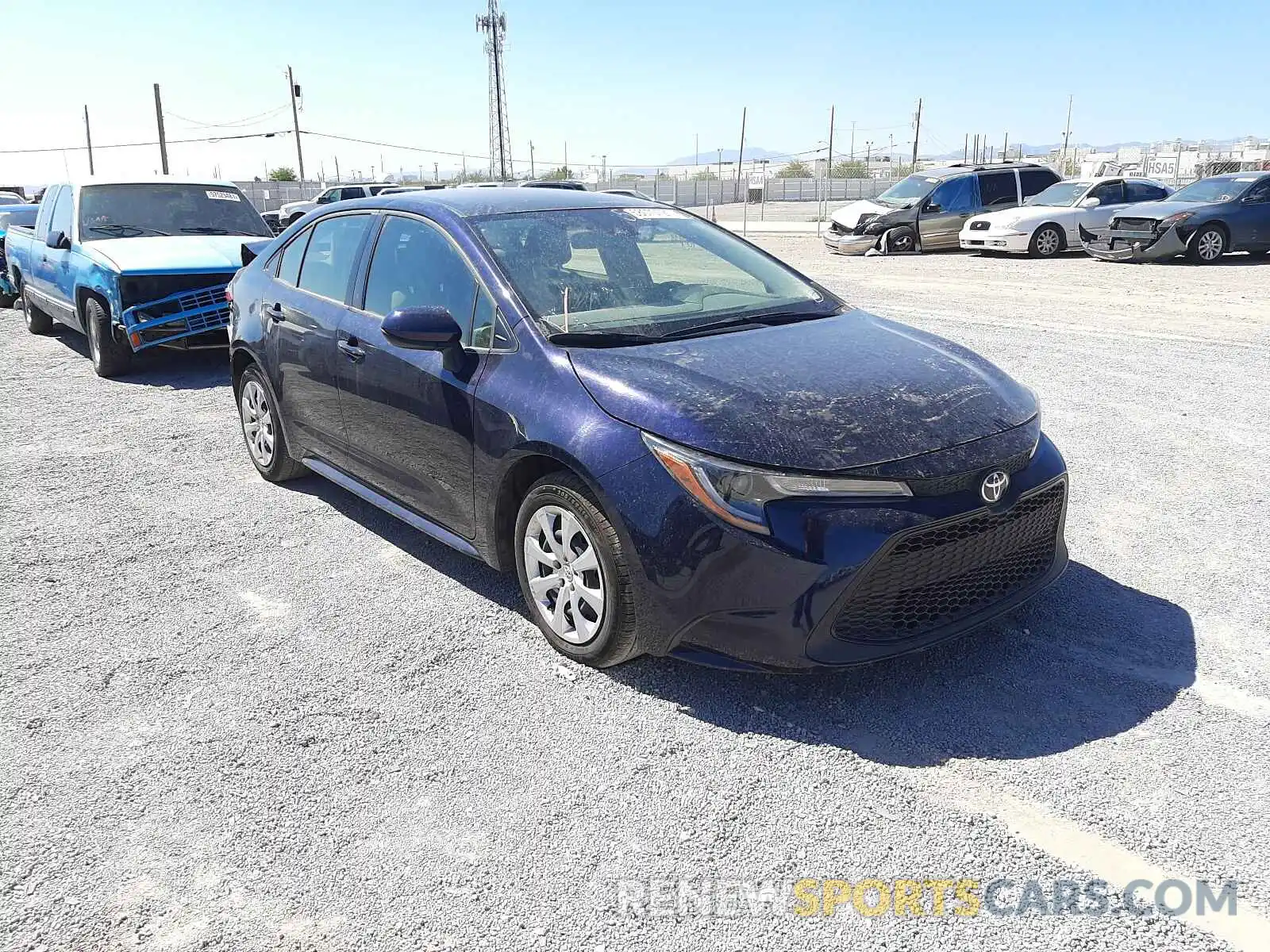 1 Photograph of a damaged car JTDEPRAE6LJ099163 TOYOTA COROLLA 2020