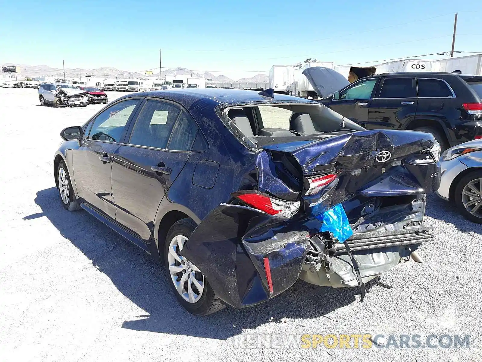 3 Photograph of a damaged car JTDEPRAE6LJ099163 TOYOTA COROLLA 2020