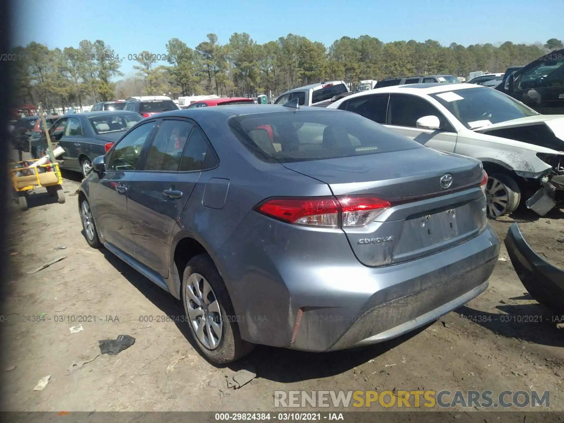 3 Photograph of a damaged car JTDEPRAE6LJ099180 TOYOTA COROLLA 2020