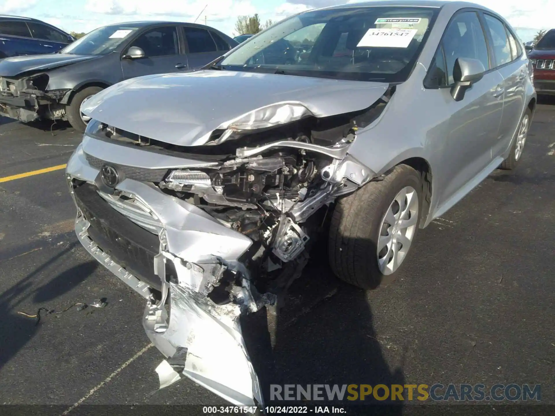 6 Photograph of a damaged car JTDEPRAE6LJ099342 TOYOTA COROLLA 2020