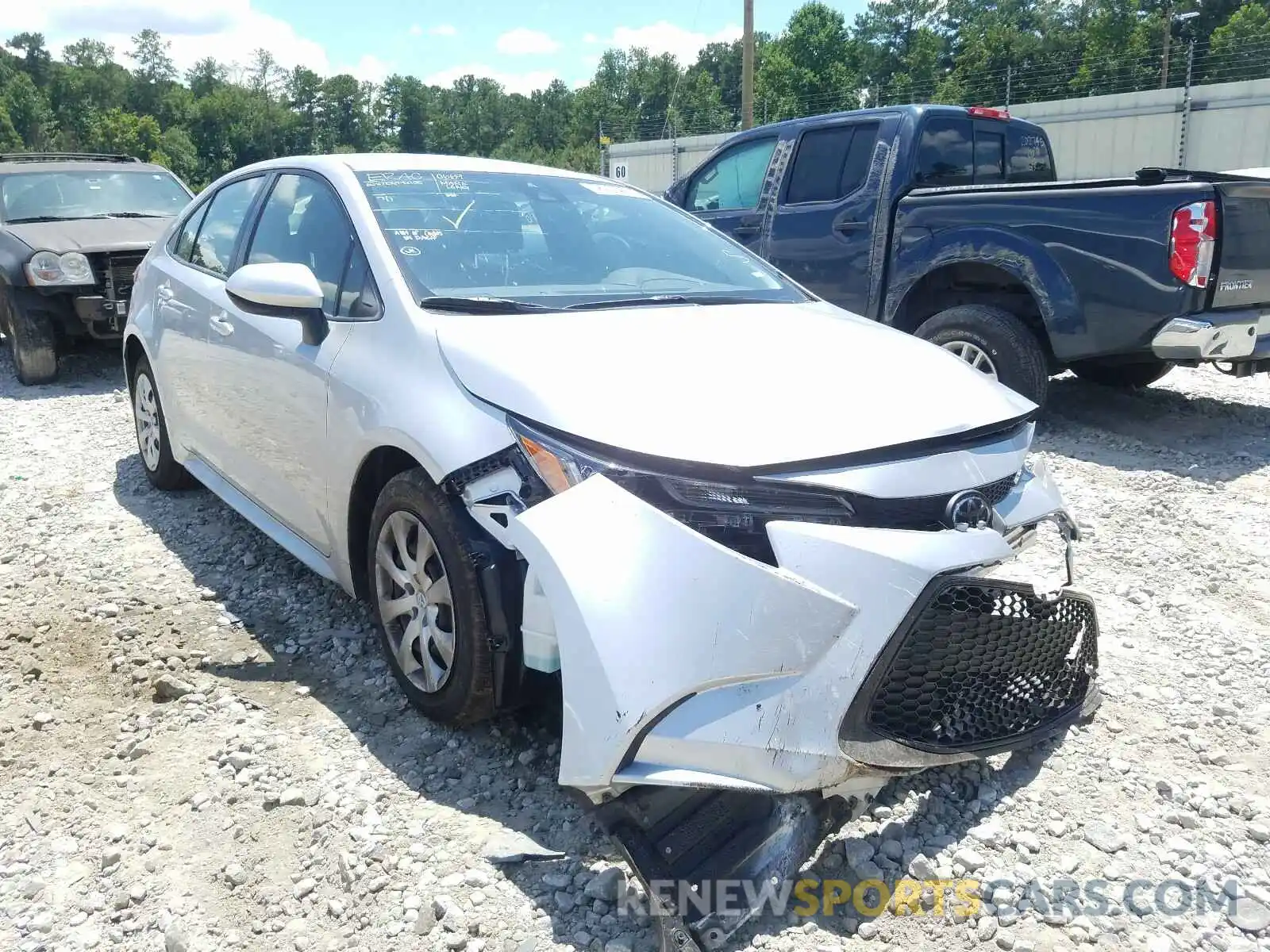 1 Photograph of a damaged car JTDEPRAE6LJ099731 TOYOTA COROLLA 2020