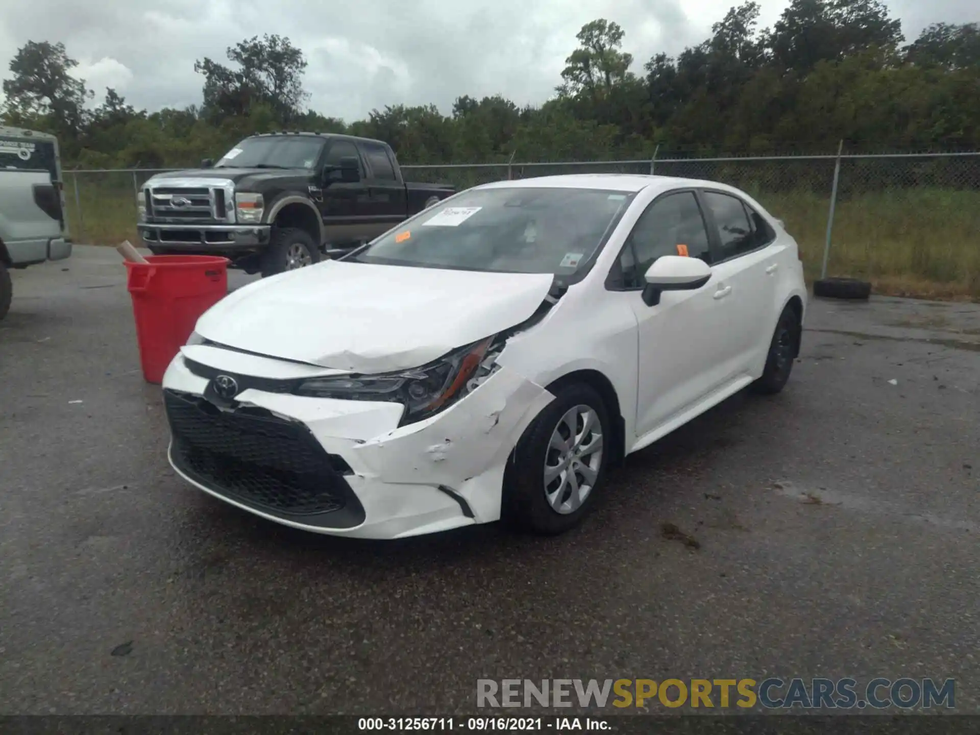 2 Photograph of a damaged car JTDEPRAE6LJ099938 TOYOTA COROLLA 2020