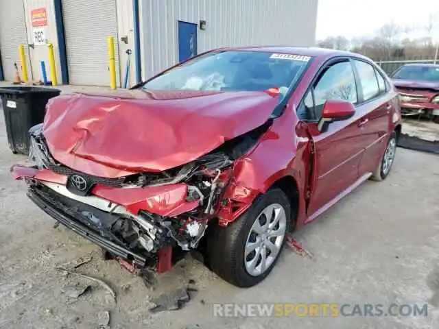 2 Photograph of a damaged car JTDEPRAE6LJ100134 TOYOTA COROLLA 2020