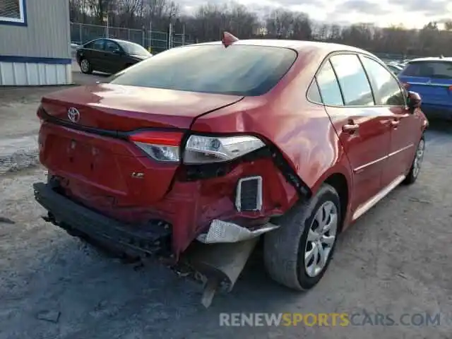 4 Photograph of a damaged car JTDEPRAE6LJ100134 TOYOTA COROLLA 2020