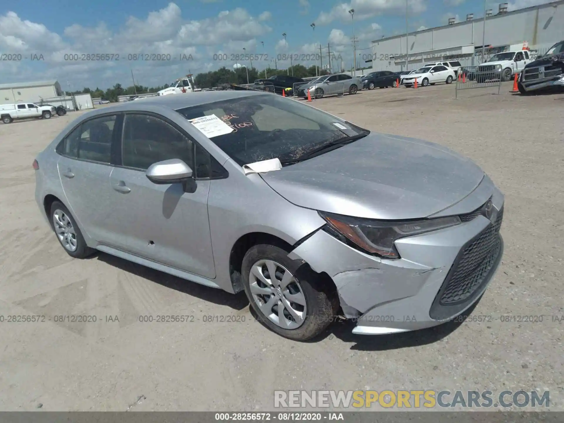 1 Photograph of a damaged car JTDEPRAE6LJ100313 TOYOTA COROLLA 2020