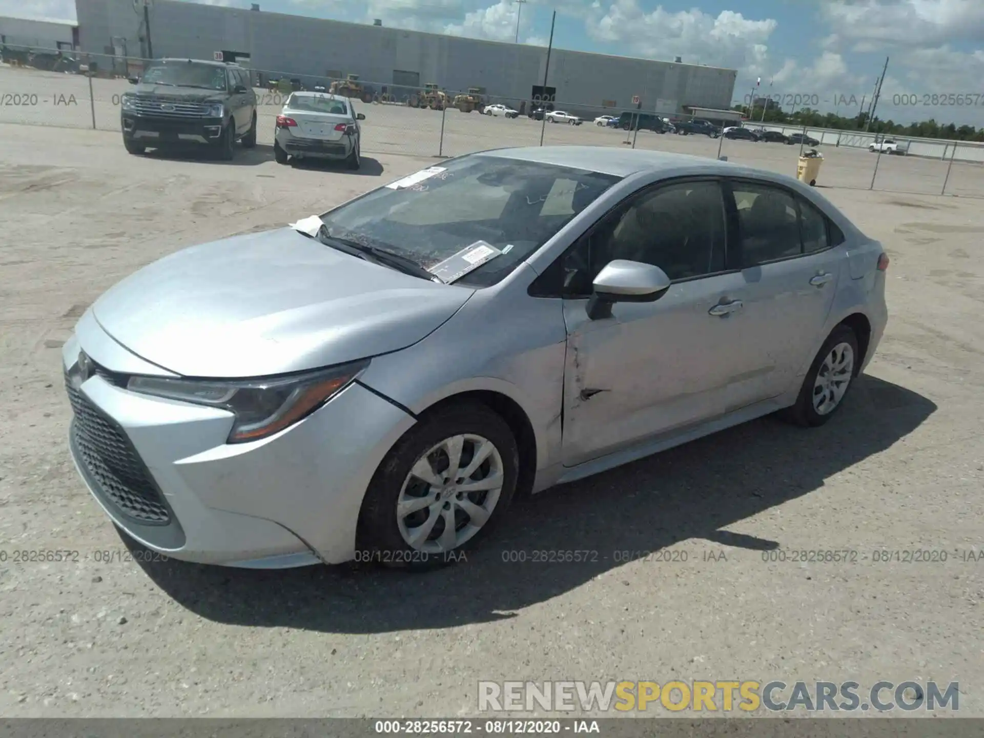 2 Photograph of a damaged car JTDEPRAE6LJ100313 TOYOTA COROLLA 2020