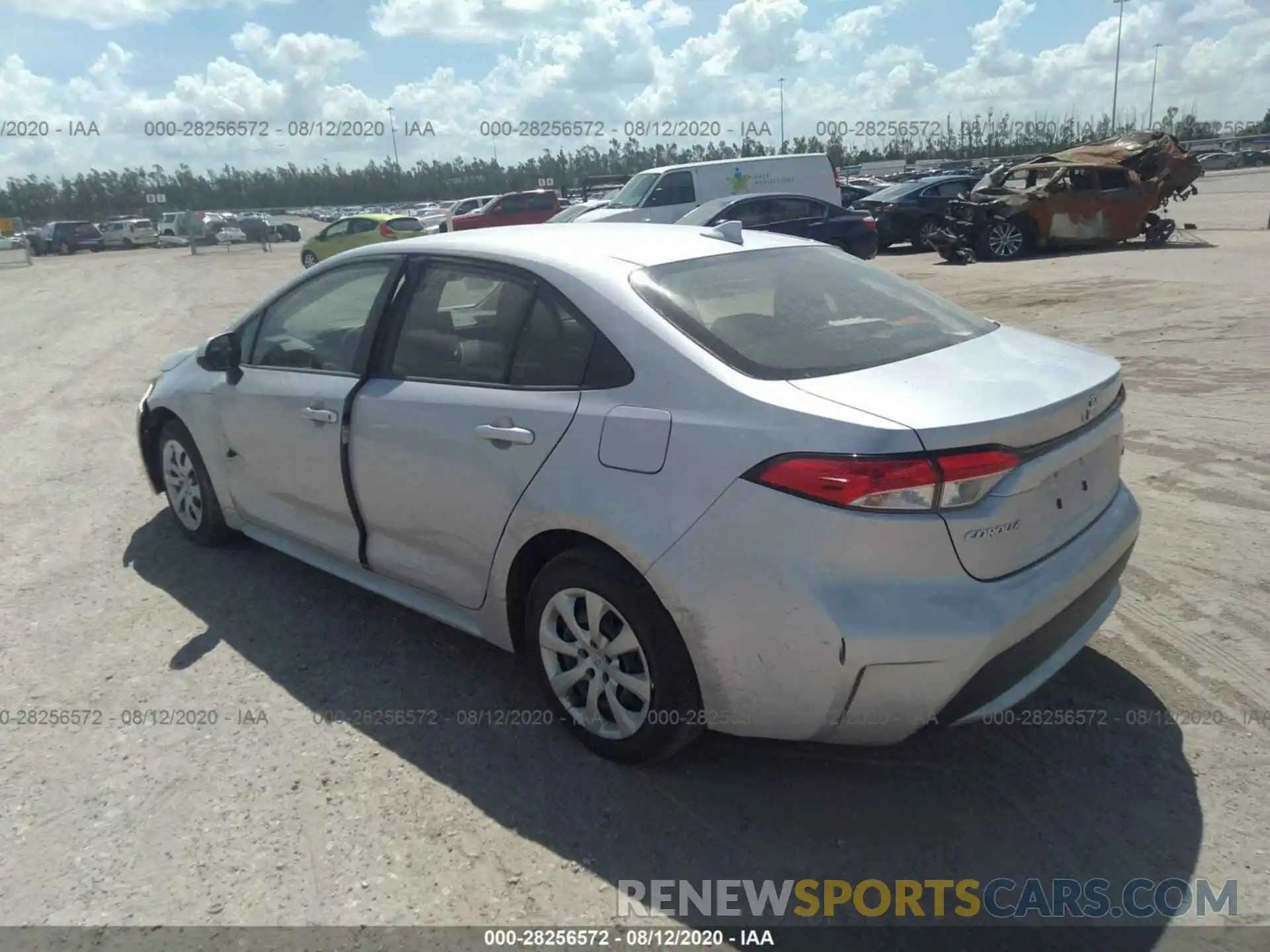 3 Photograph of a damaged car JTDEPRAE6LJ100313 TOYOTA COROLLA 2020