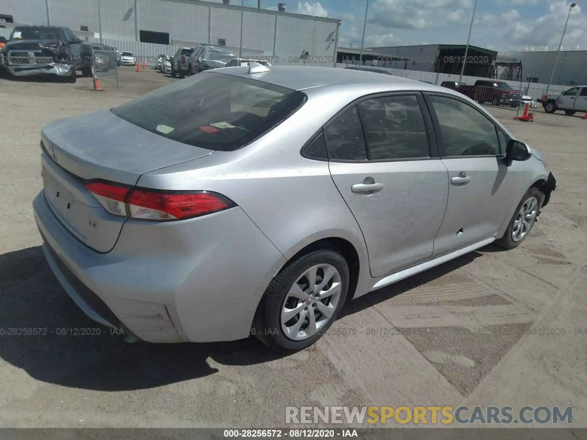 4 Photograph of a damaged car JTDEPRAE6LJ100313 TOYOTA COROLLA 2020