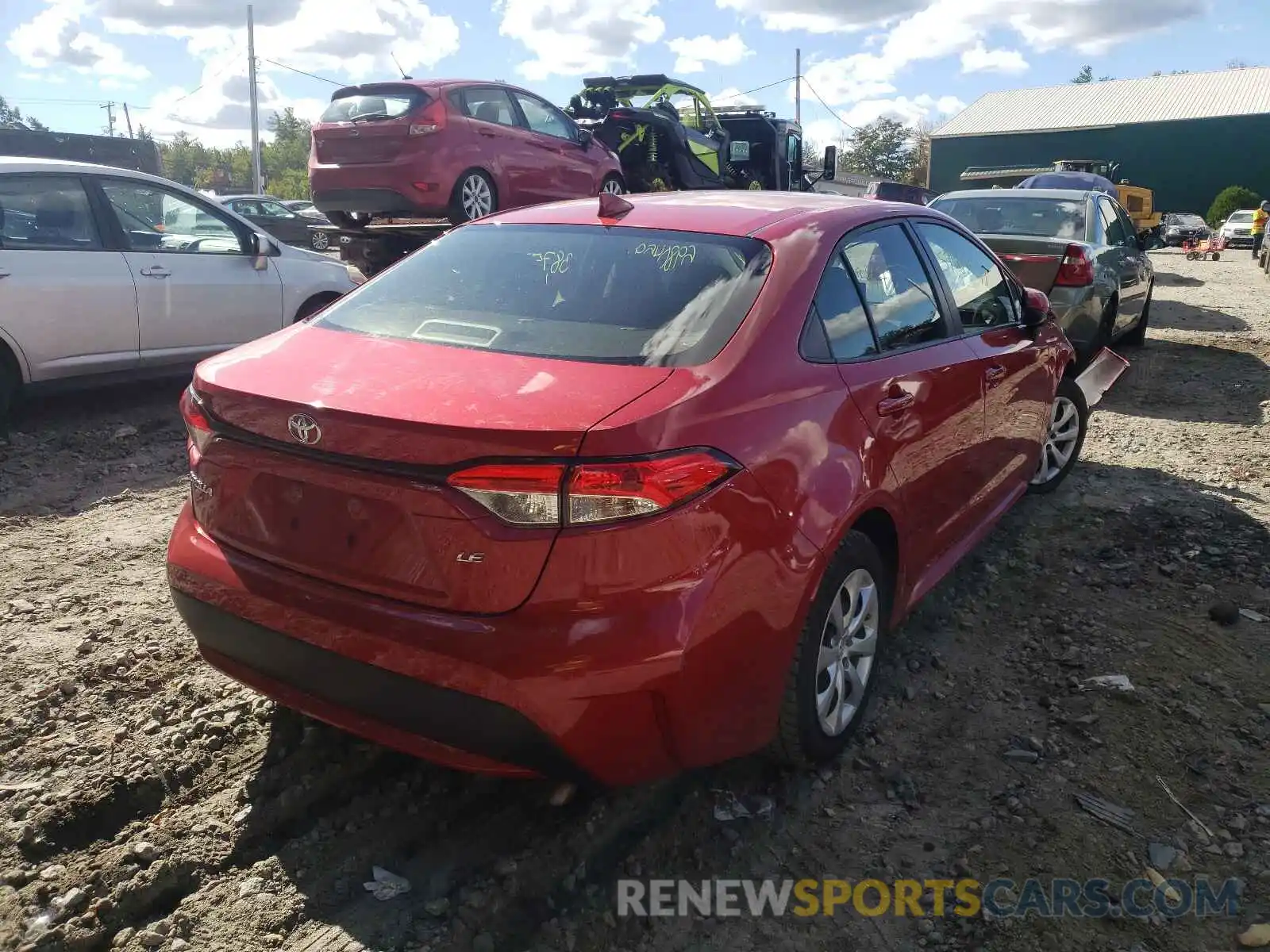 4 Photograph of a damaged car JTDEPRAE6LJ100859 TOYOTA COROLLA 2020