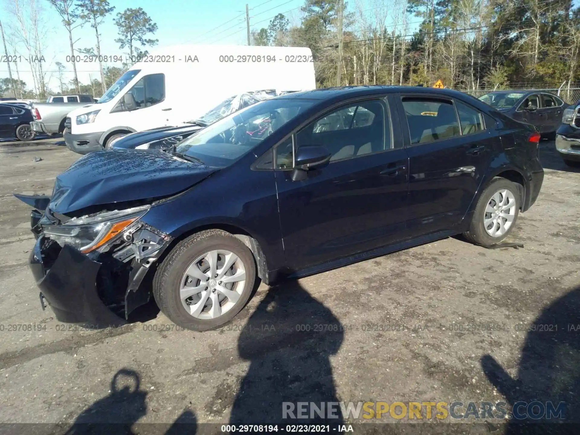 2 Photograph of a damaged car JTDEPRAE6LJ101025 TOYOTA COROLLA 2020