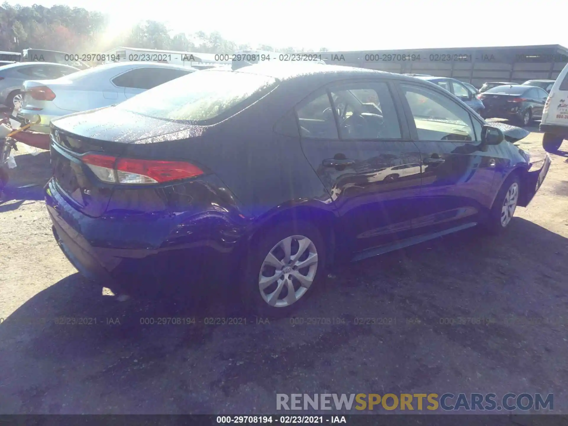 4 Photograph of a damaged car JTDEPRAE6LJ101025 TOYOTA COROLLA 2020