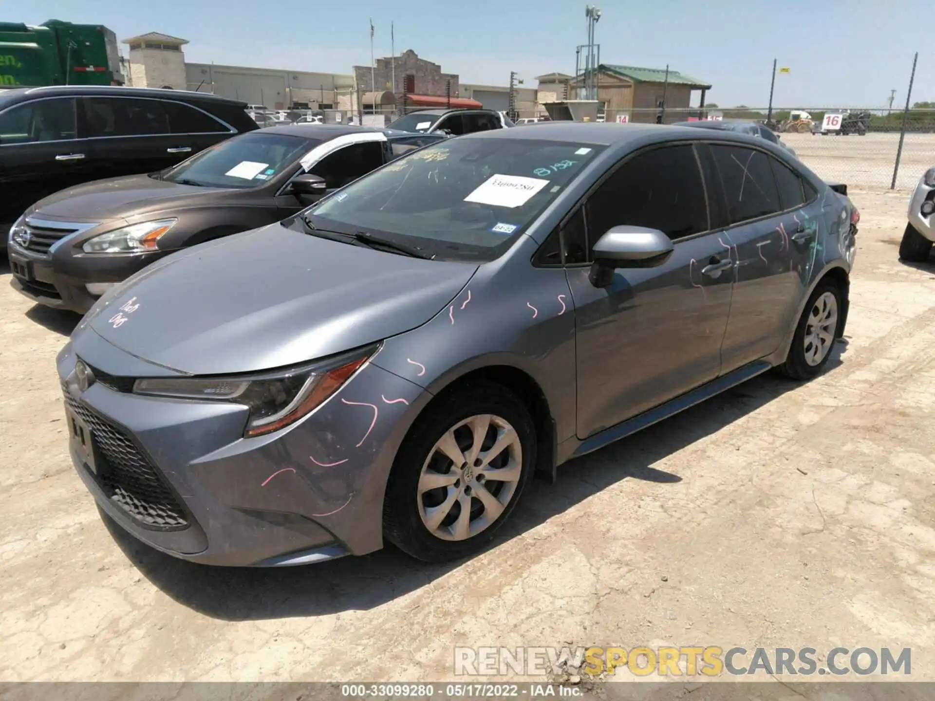 2 Photograph of a damaged car JTDEPRAE6LJ101168 TOYOTA COROLLA 2020