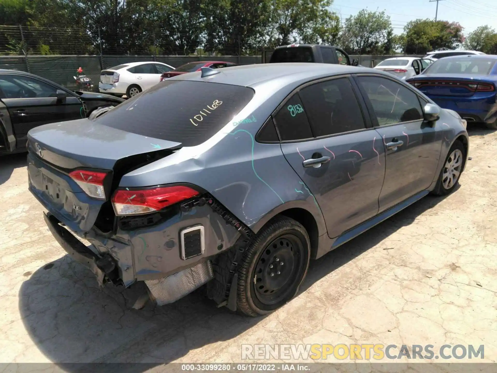 4 Photograph of a damaged car JTDEPRAE6LJ101168 TOYOTA COROLLA 2020