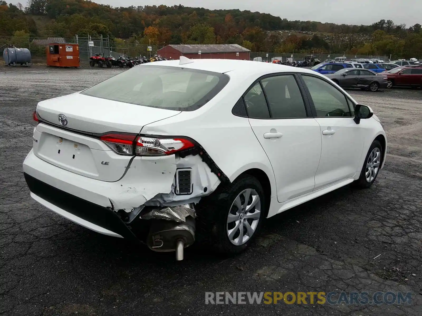 4 Photograph of a damaged car JTDEPRAE6LJ101431 TOYOTA COROLLA 2020