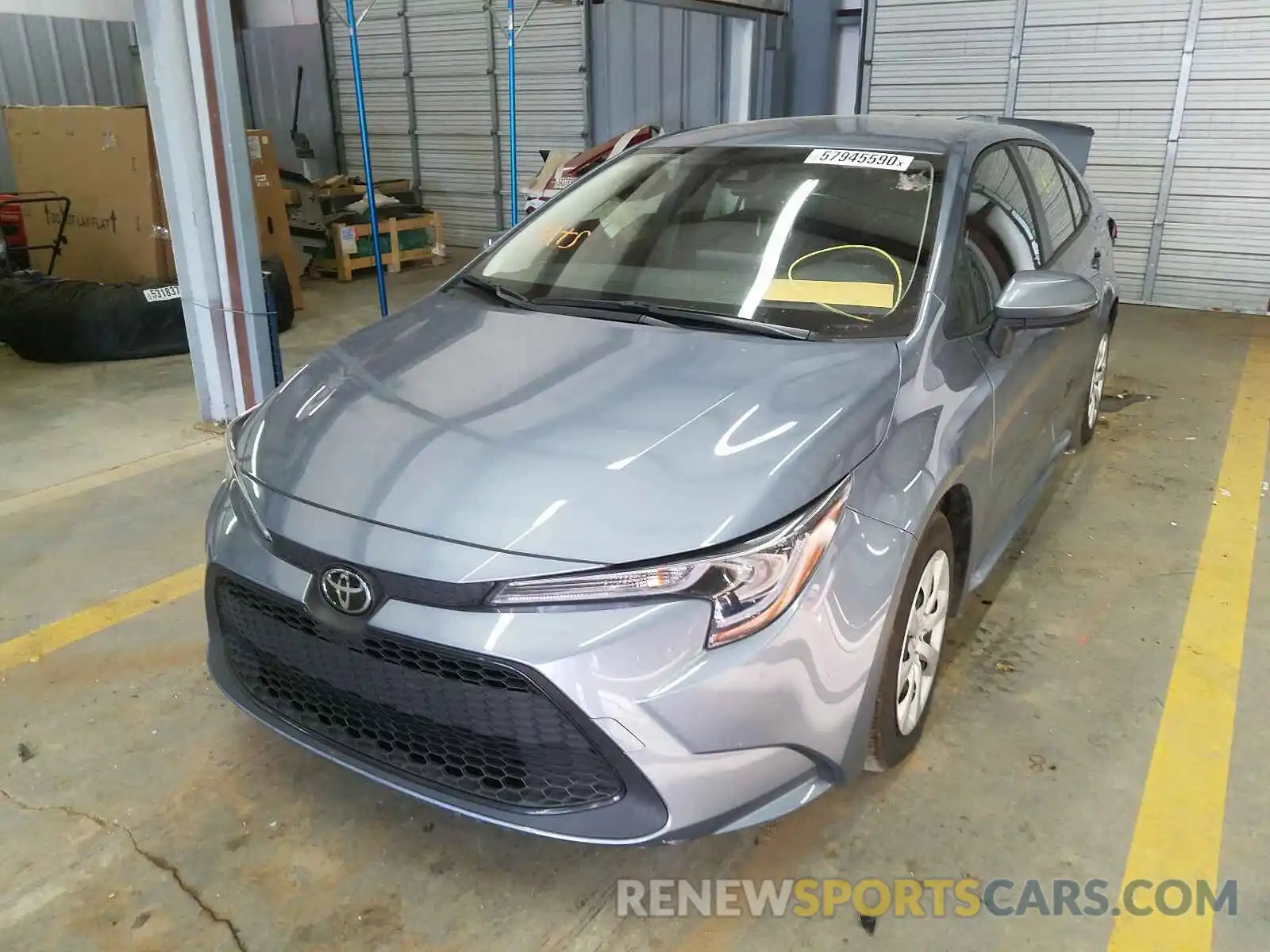 2 Photograph of a damaged car JTDEPRAE6LJ102434 TOYOTA COROLLA 2020