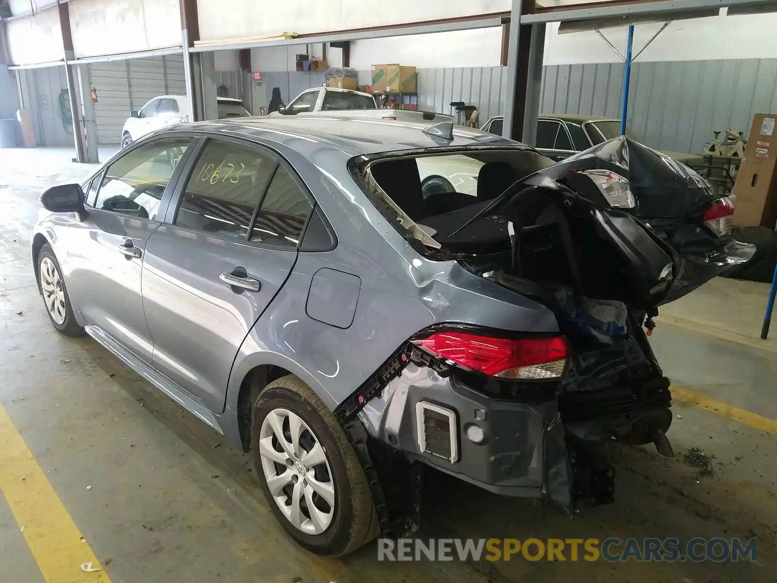 3 Photograph of a damaged car JTDEPRAE6LJ102434 TOYOTA COROLLA 2020