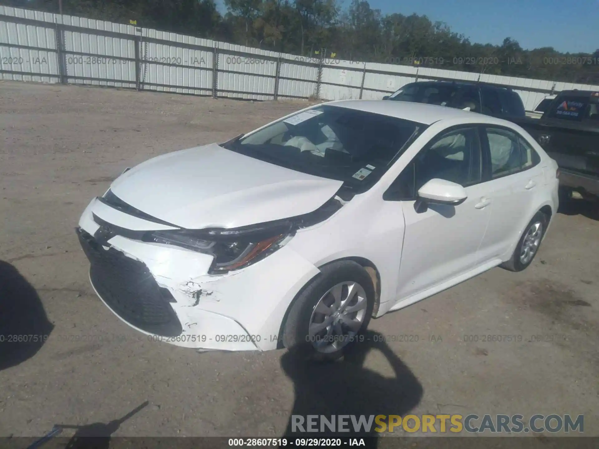 2 Photograph of a damaged car JTDEPRAE6LJ102515 TOYOTA COROLLA 2020