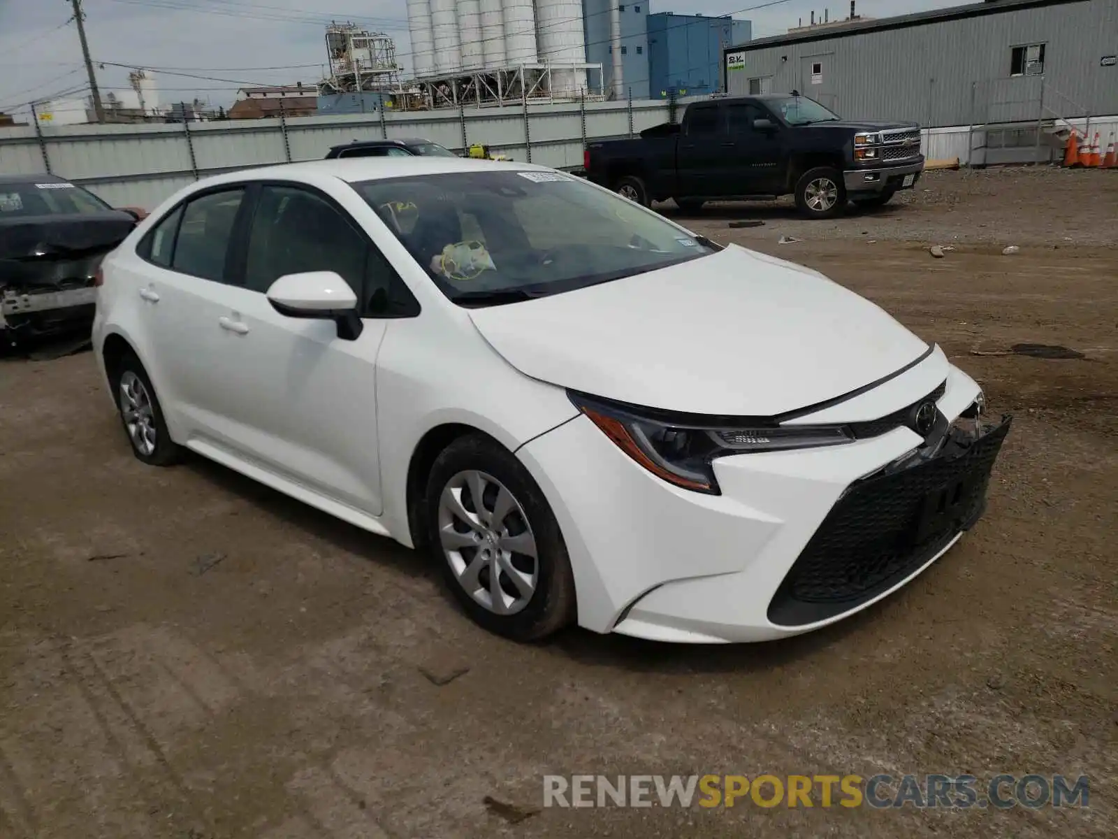 1 Photograph of a damaged car JTDEPRAE6LJ102644 TOYOTA COROLLA 2020