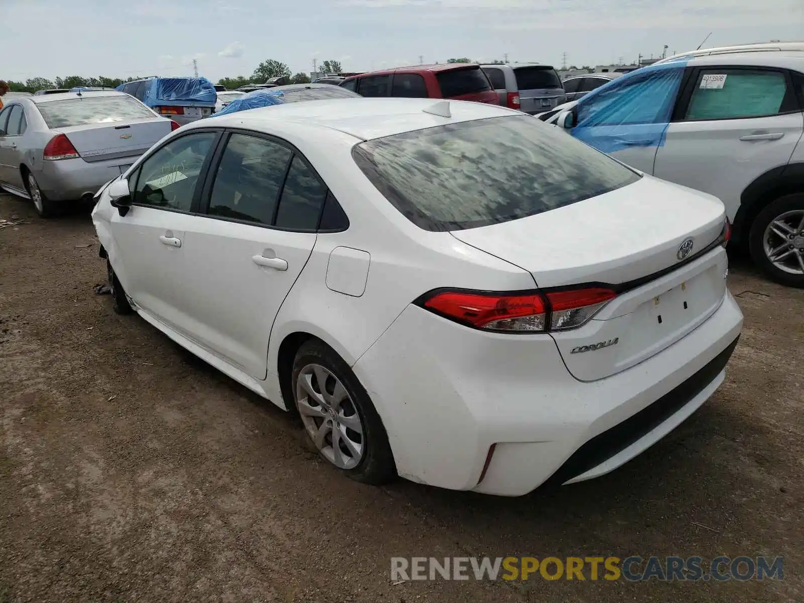 3 Photograph of a damaged car JTDEPRAE6LJ102644 TOYOTA COROLLA 2020