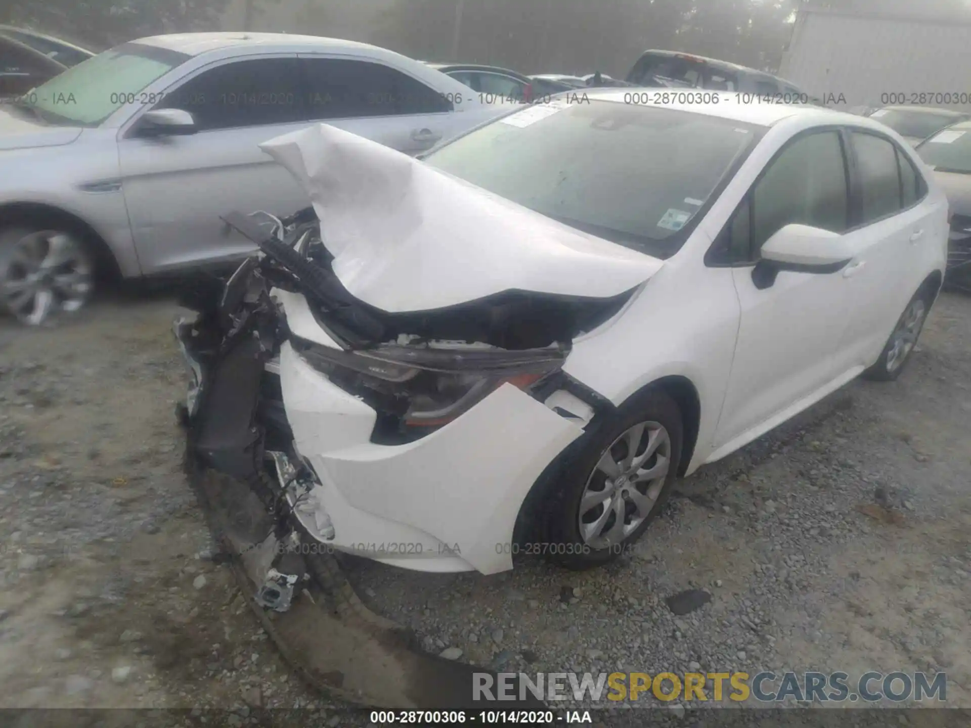 2 Photograph of a damaged car JTDEPRAE6LJ102840 TOYOTA COROLLA 2020