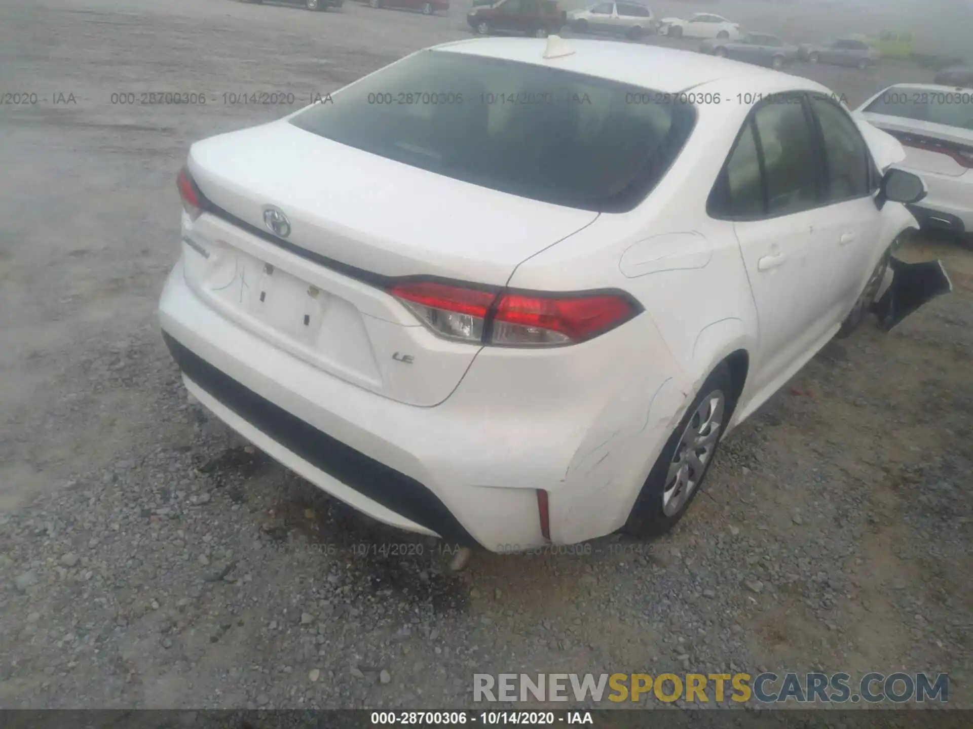 4 Photograph of a damaged car JTDEPRAE6LJ102840 TOYOTA COROLLA 2020