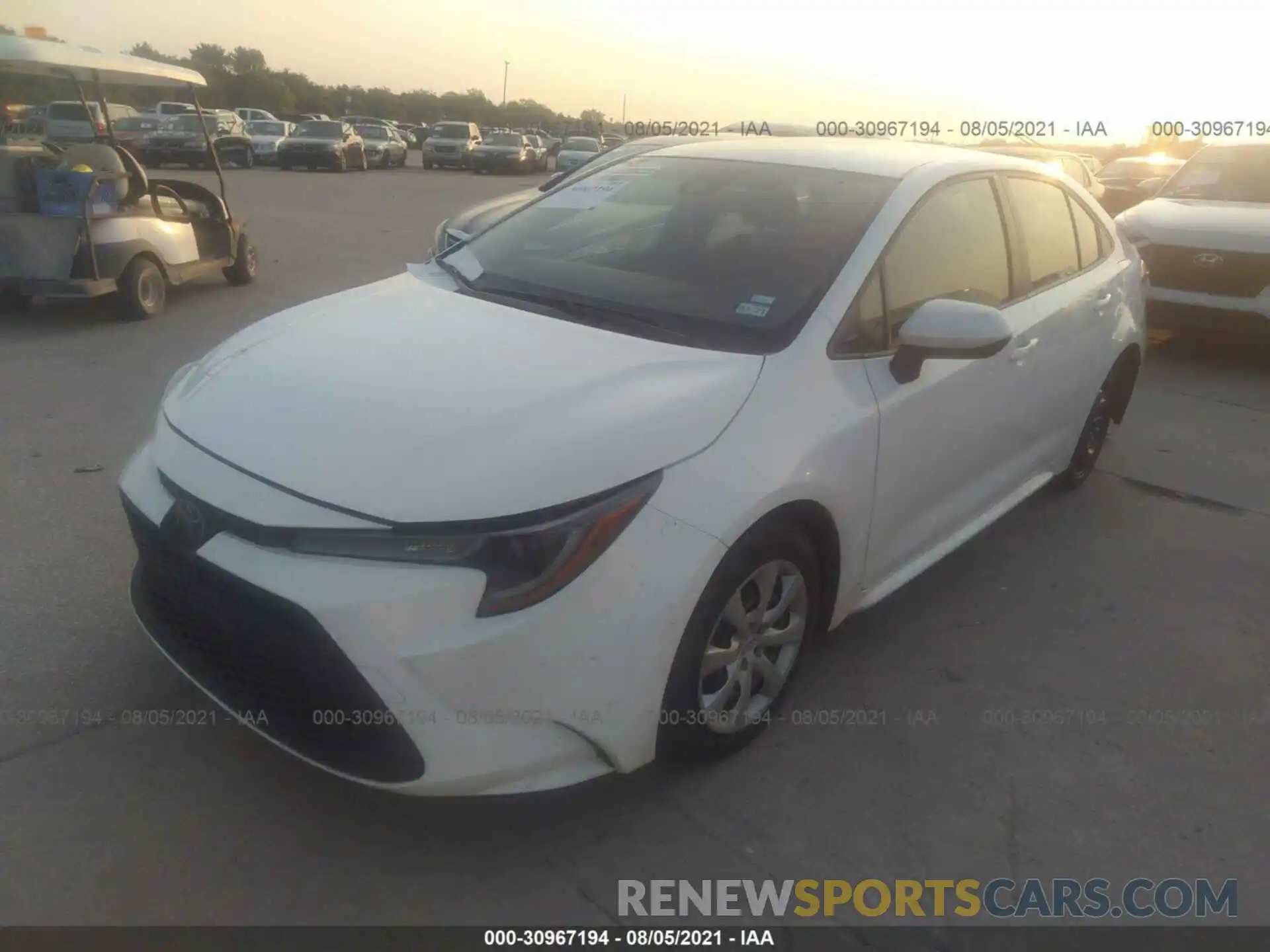 2 Photograph of a damaged car JTDEPRAE6LJ103034 TOYOTA COROLLA 2020