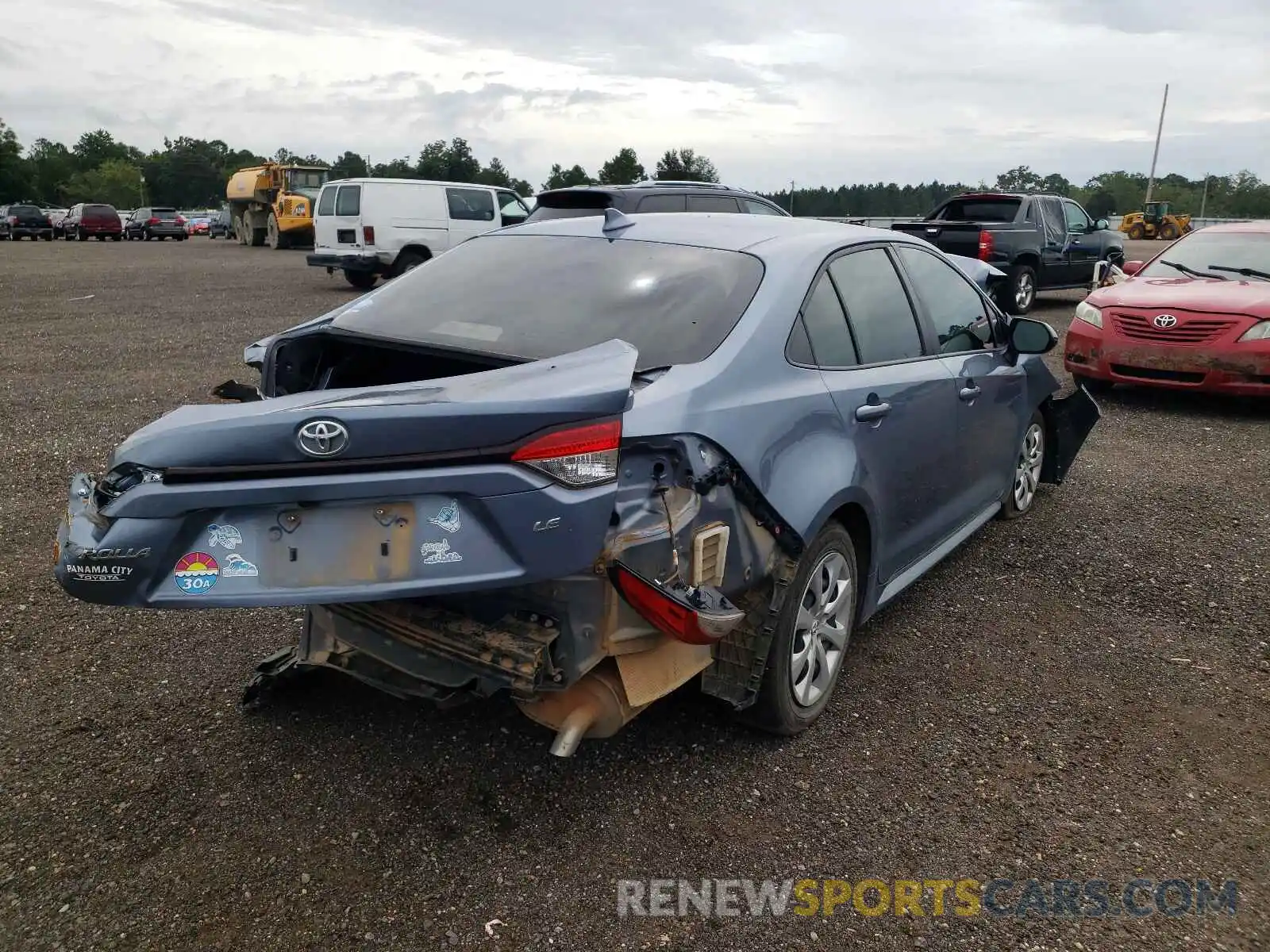 4 Photograph of a damaged car JTDEPRAE6LJ103180 TOYOTA COROLLA 2020